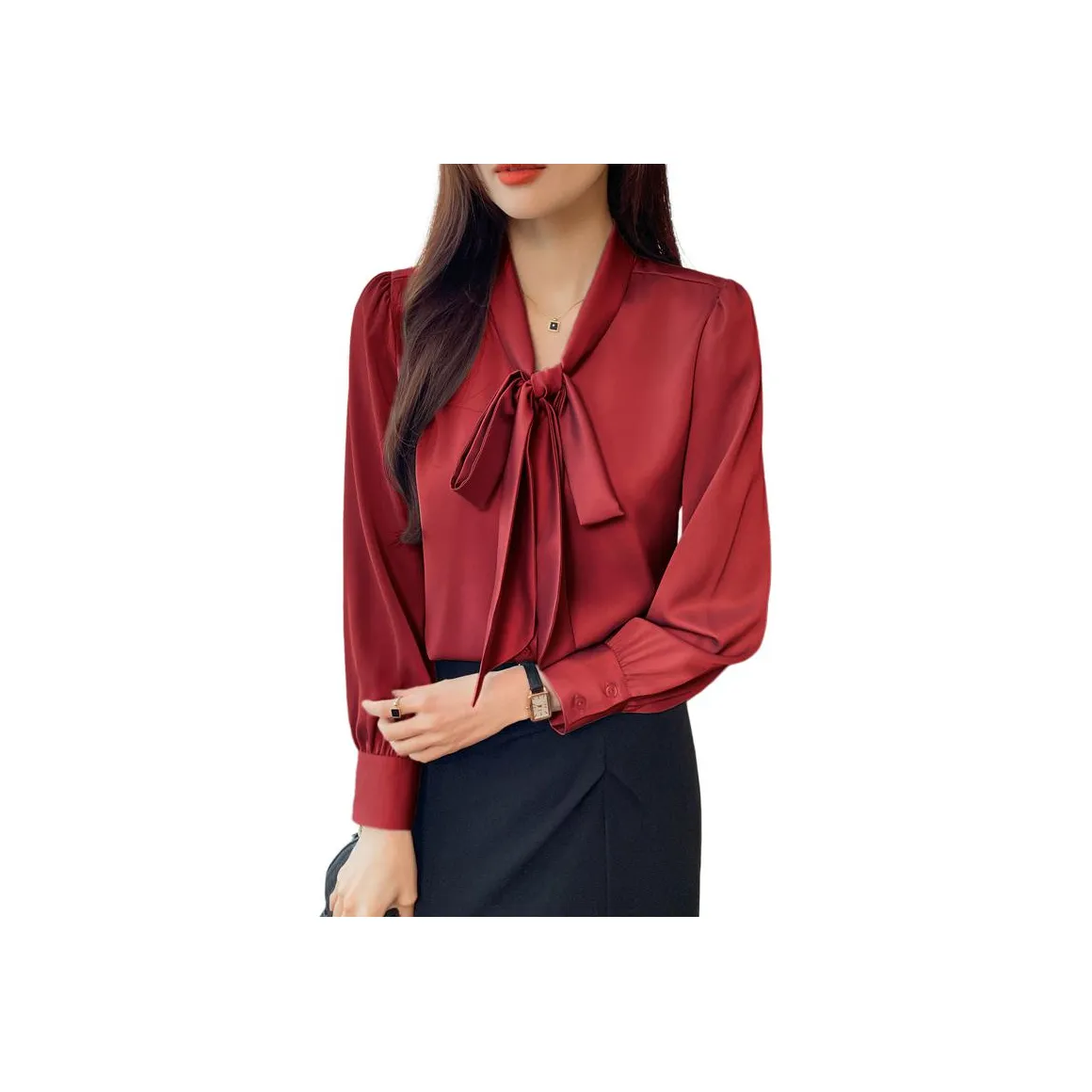 ABBY GODDESS Французский бант рубашка женские