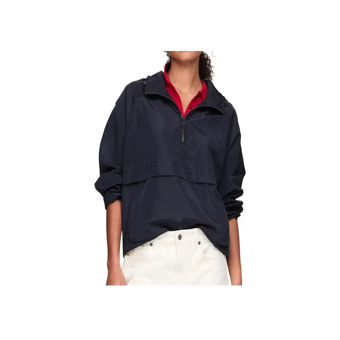 Tommy Hilfiger Ветровка Женская Темно-Синяя