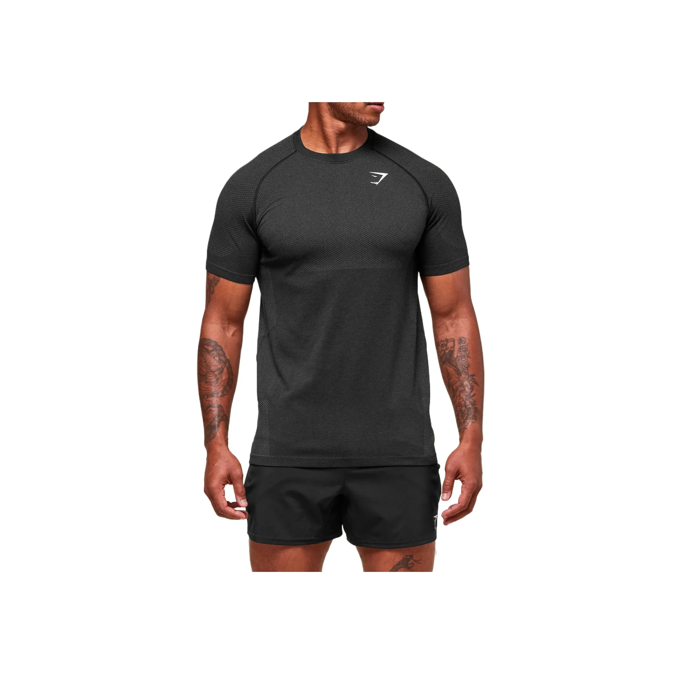 GYMSHARK Темно-серый Мужской T-рубашки