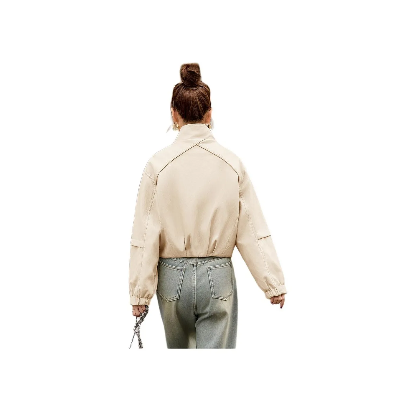 Fele.d Leather Jackets Women's