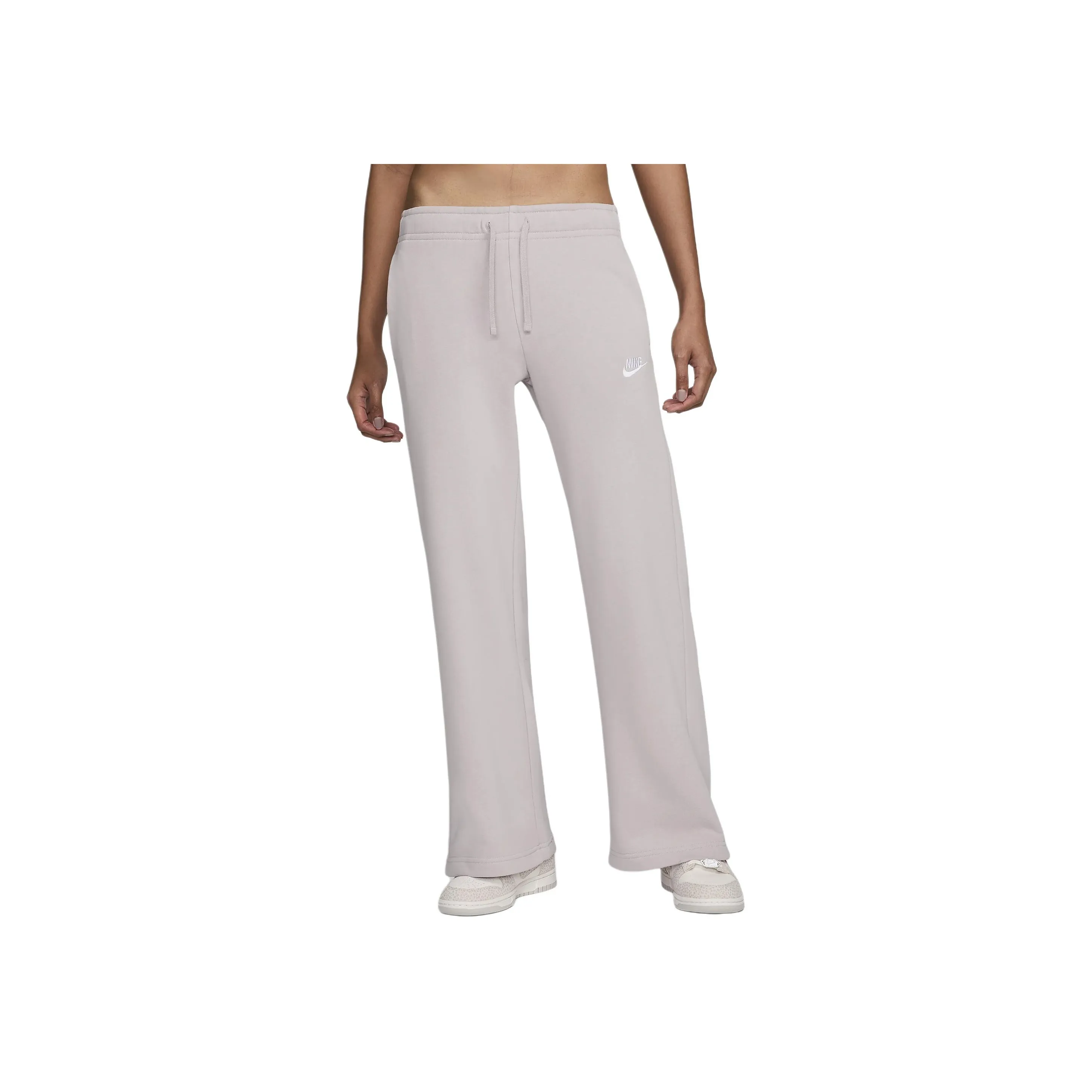 Nike Sportswear Club Вязаные тренировочные штаны женские платиново-фиолетовые