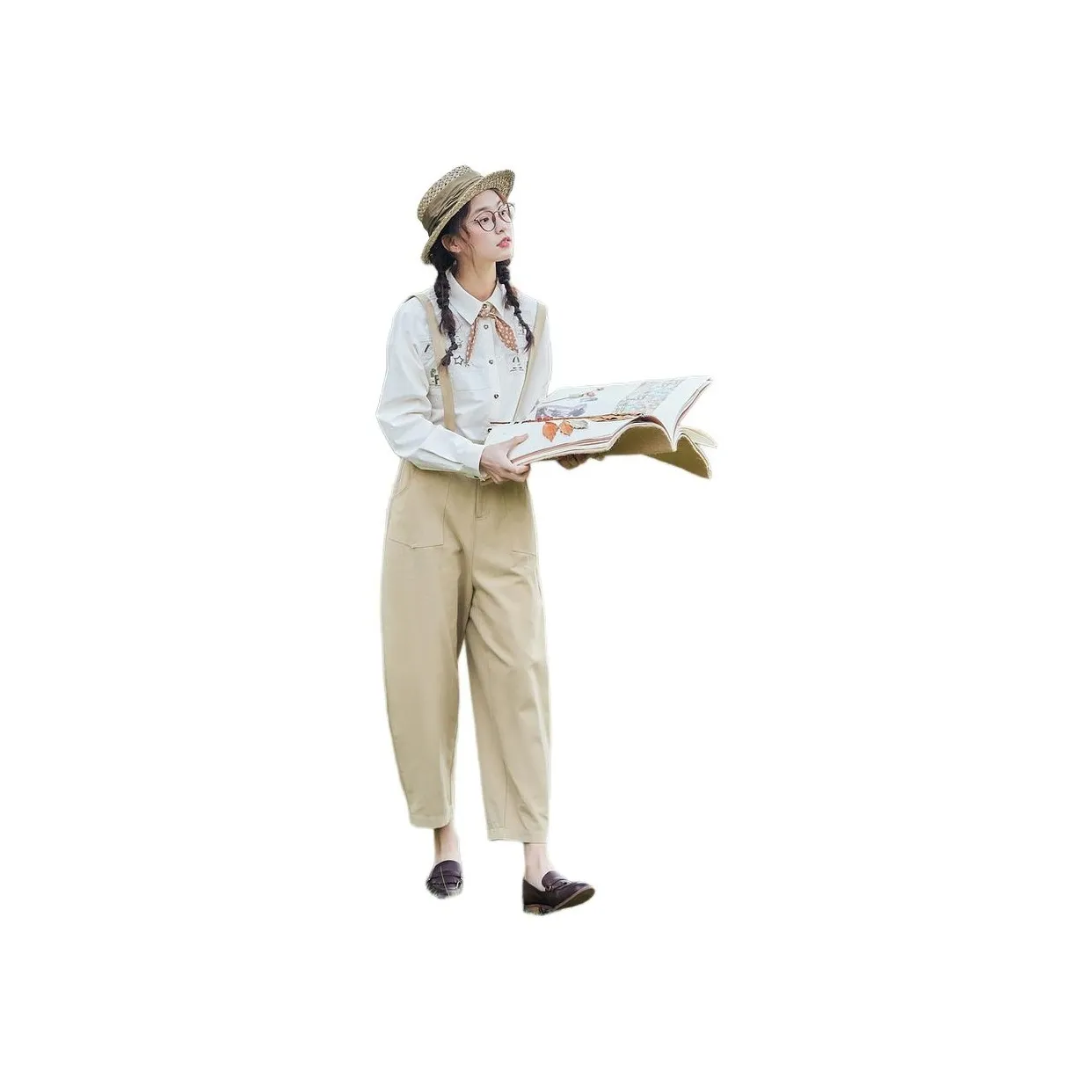 ZIHAN Overalls Women's Khaki