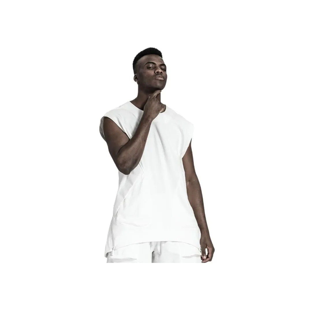 NORVINCY Comfortable And Breathable Sweat Wicking Solid Color 100% Cotton Sleeveless T Shirt Unisex