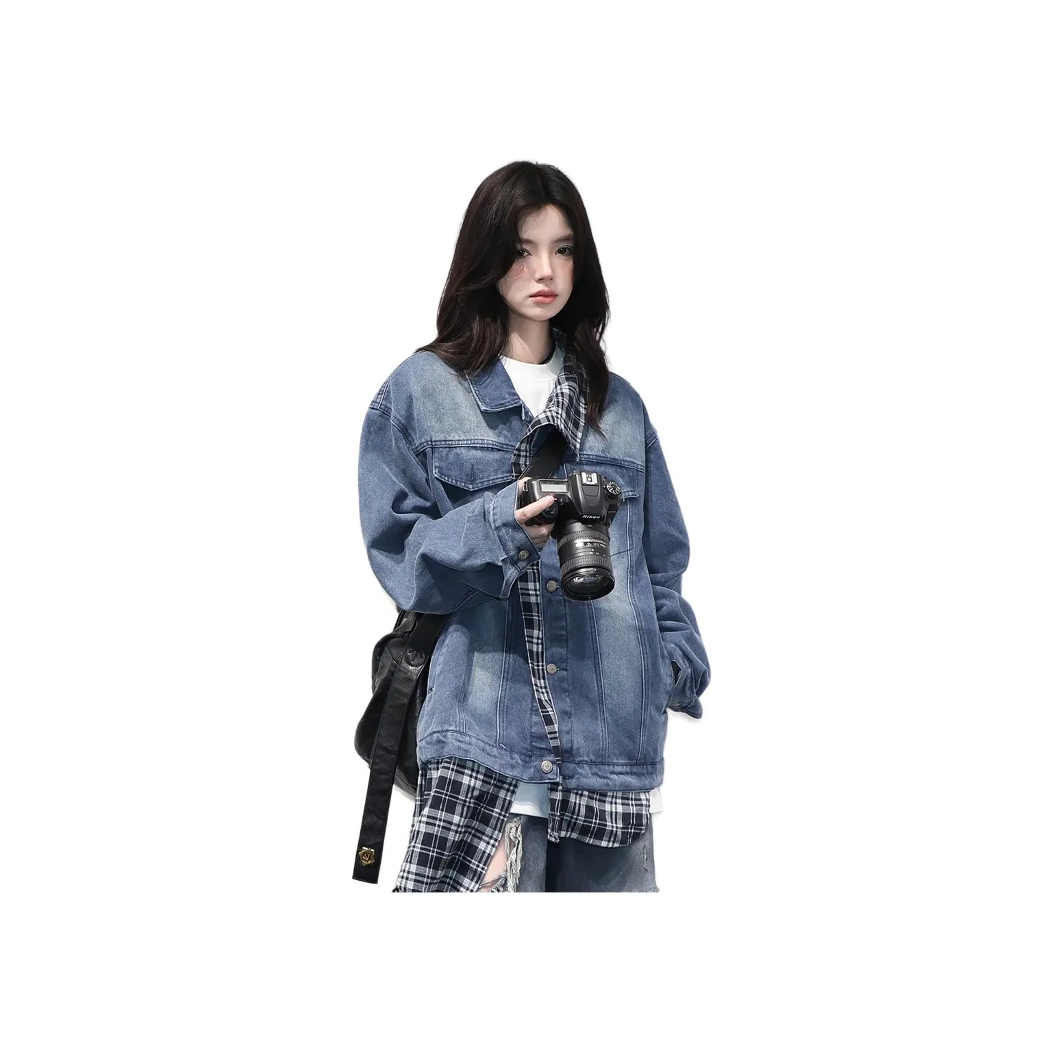 SOUL WORKER Деним Куртка Унисекс