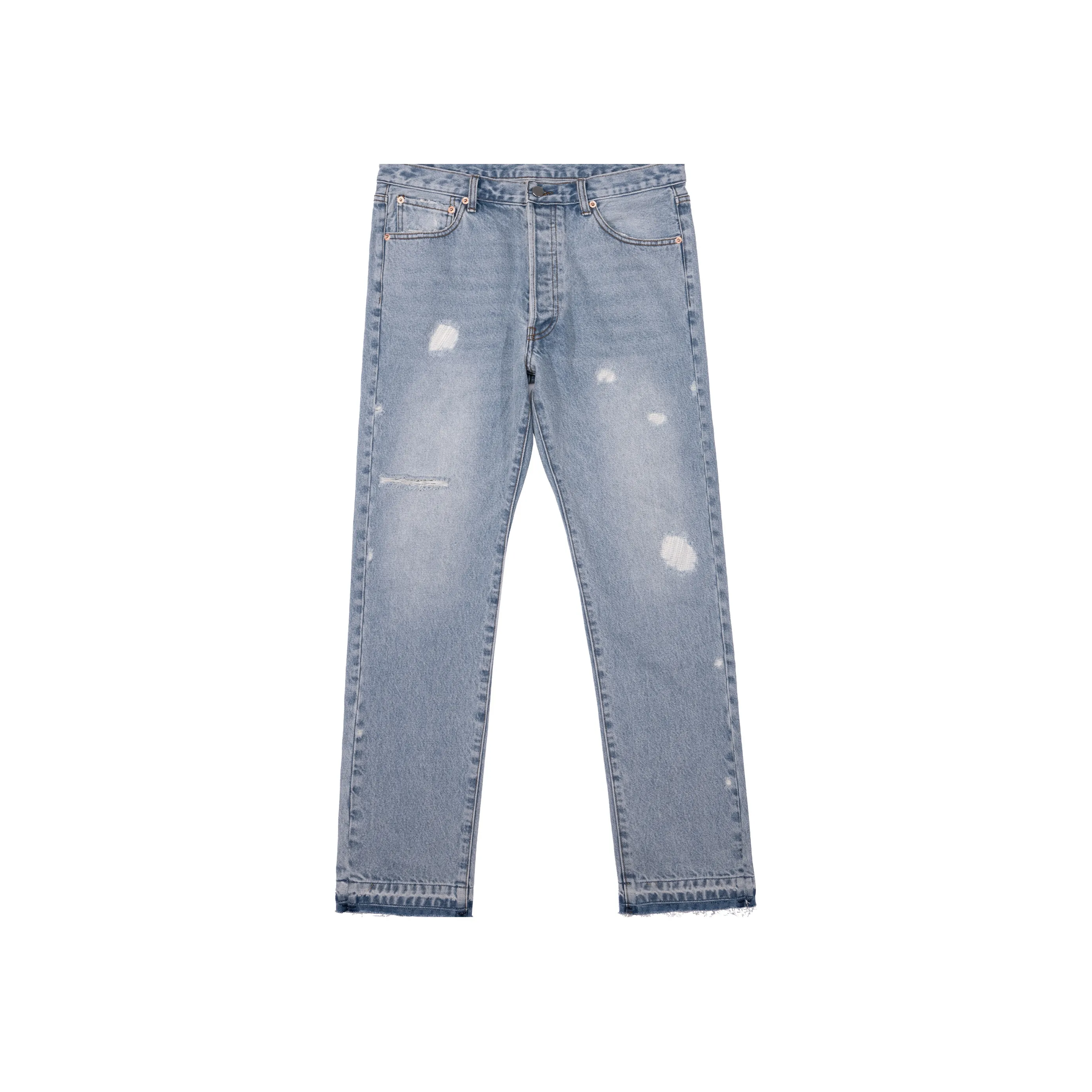 AFGK SS22 Ripped Pants Jeans Unisex Blue