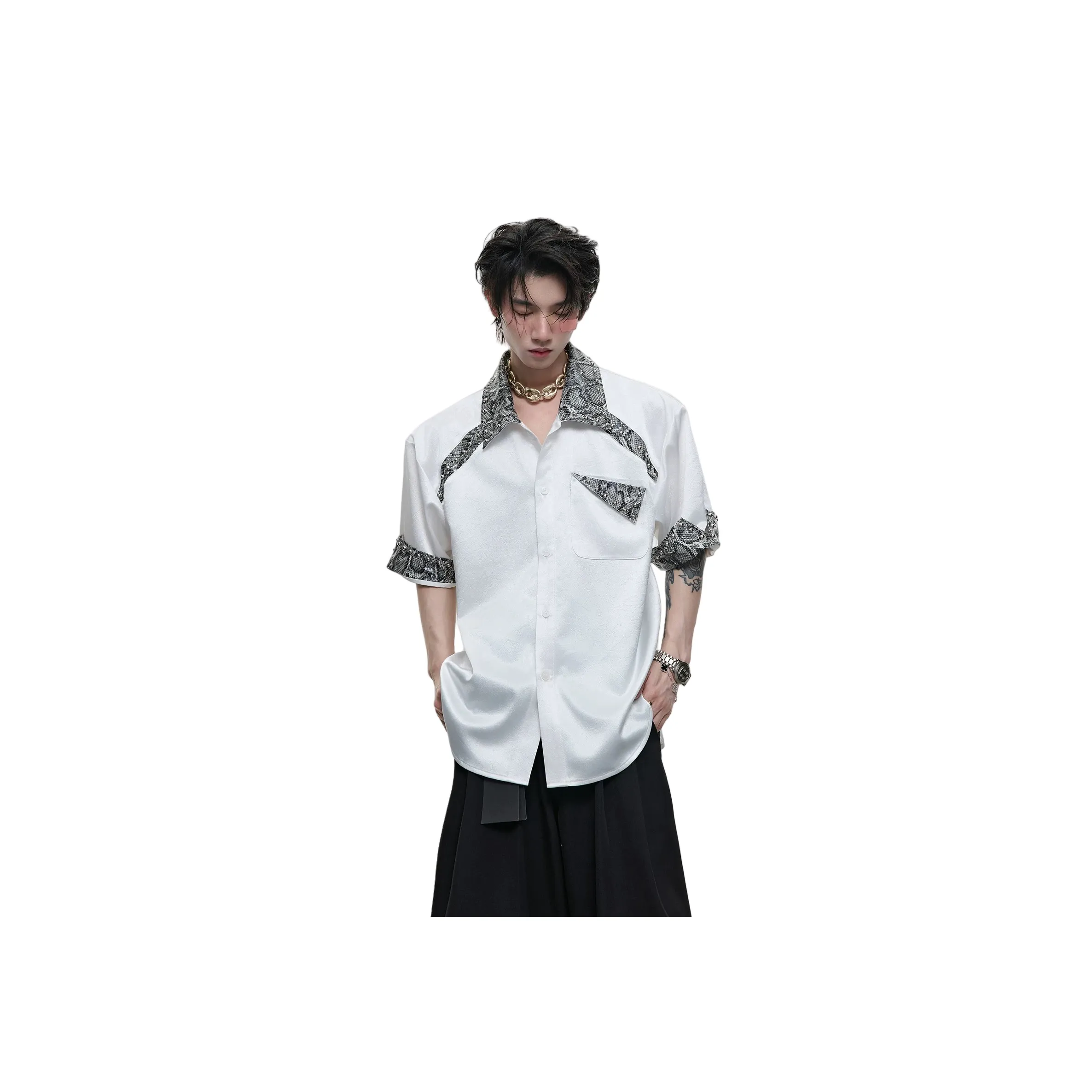 DAND Белая унисекс рубашка