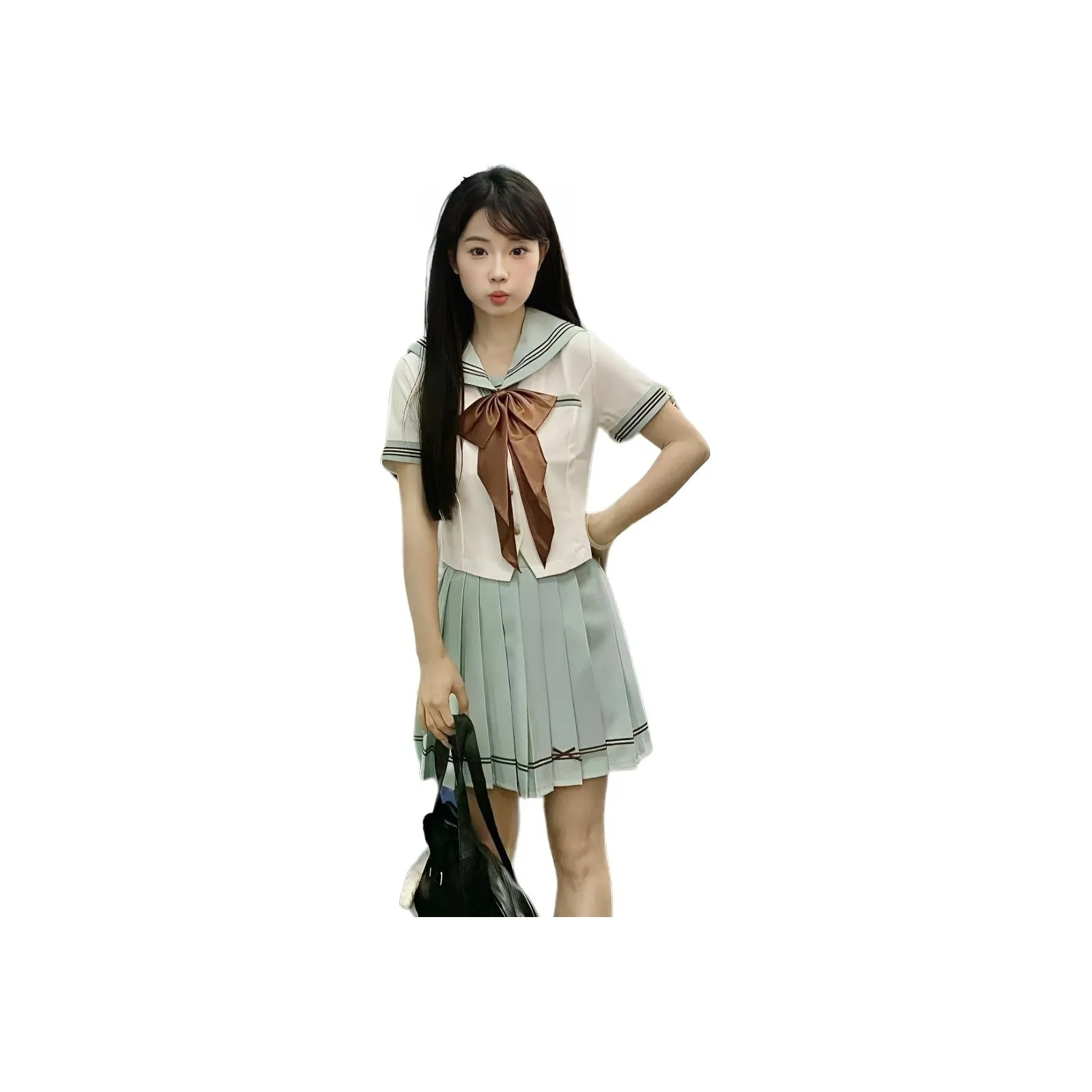 HTHK Кремово-зеленый Женские Комплекты с юбкой