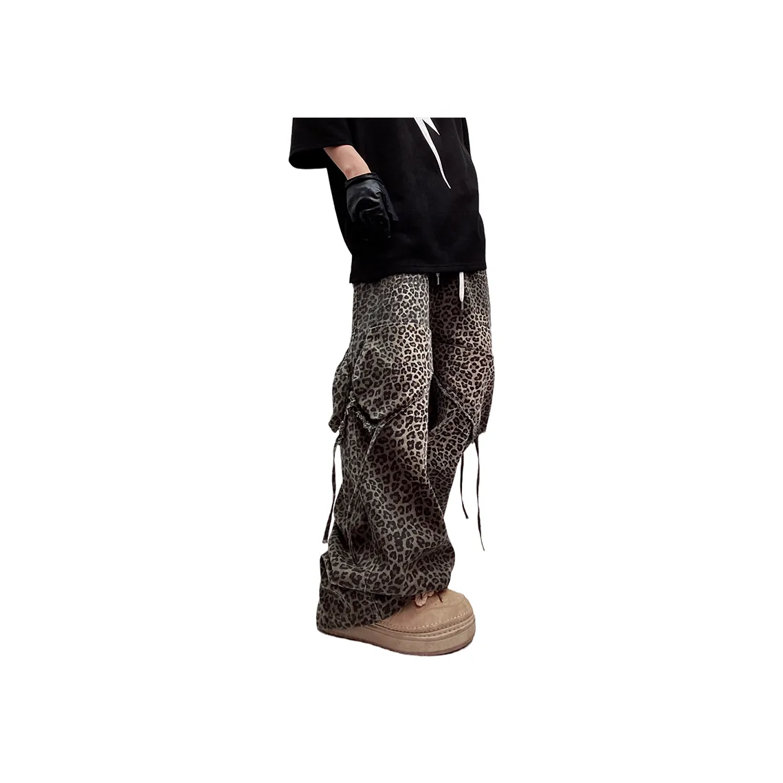 UUCSCC Jeans Men's Leopard Print