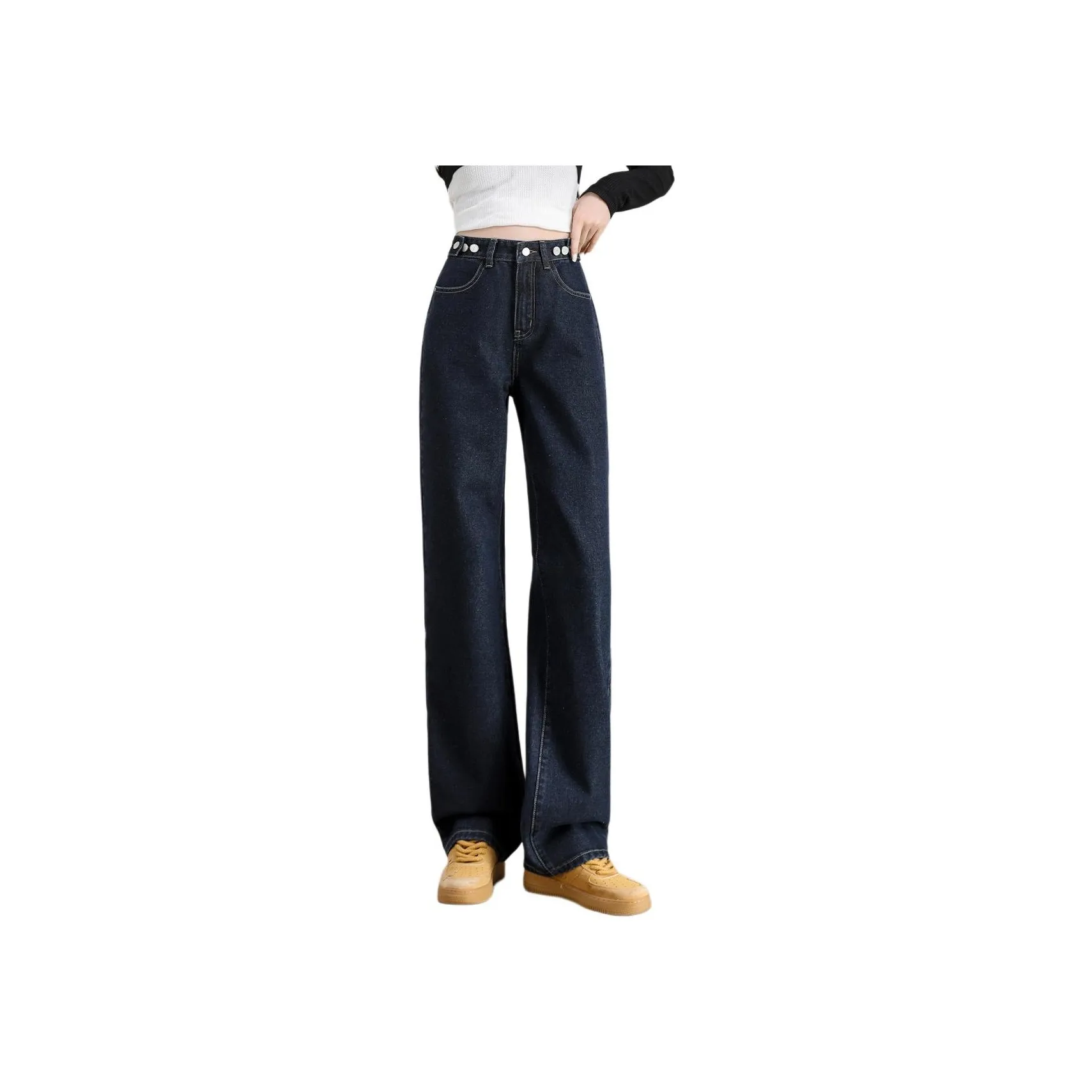 DEBRAND Jeans Women's Blue Gray