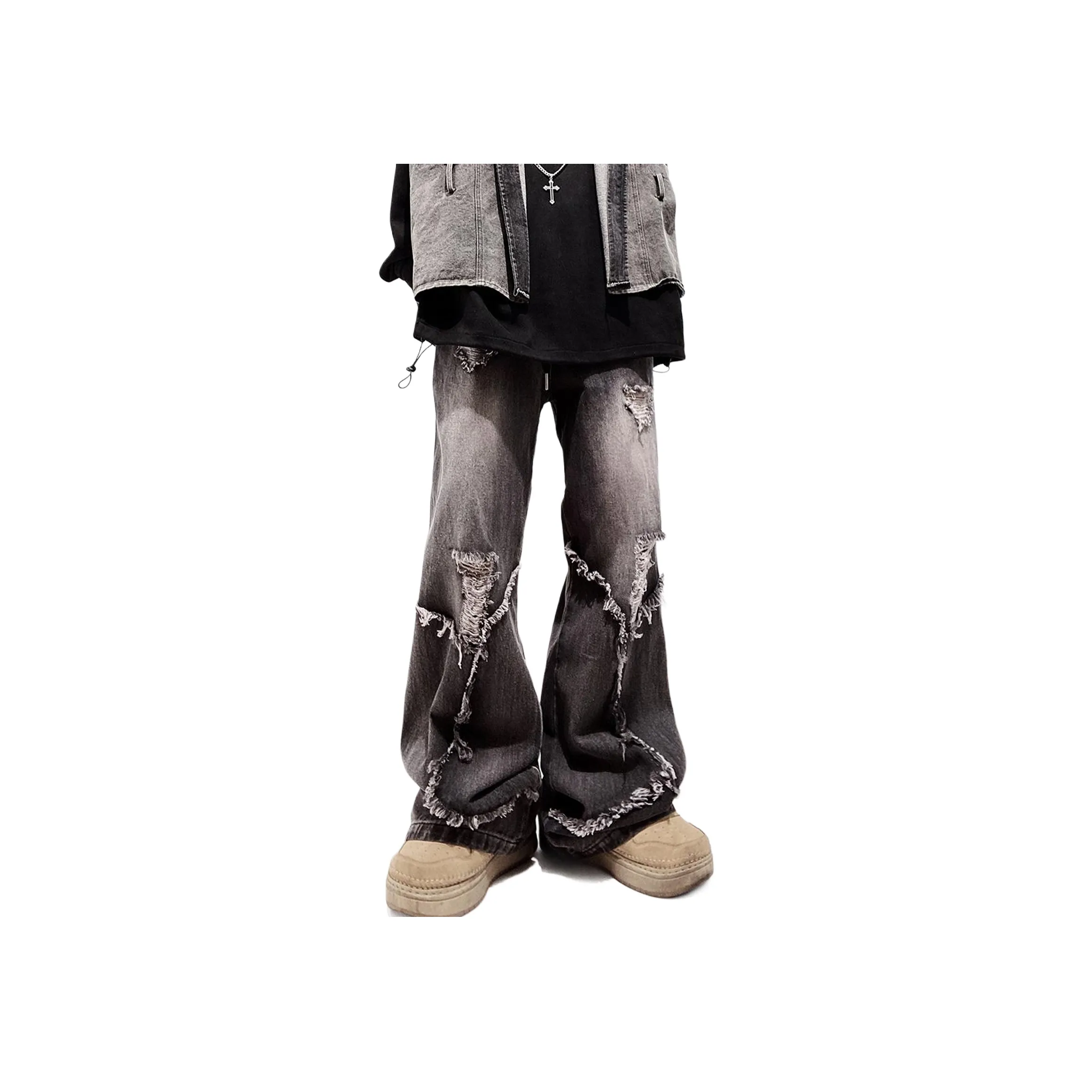 Pirkadat Черные Унисекс Джинсы