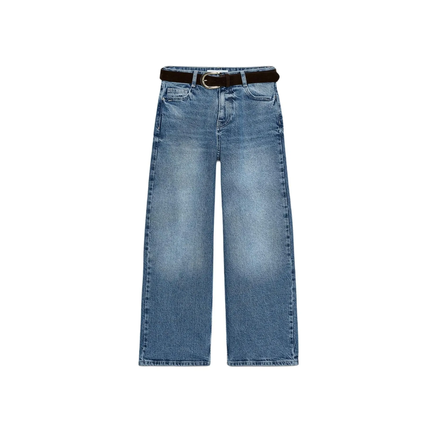 ZARA Джинсовые шорты среднего синего цвета для женщин