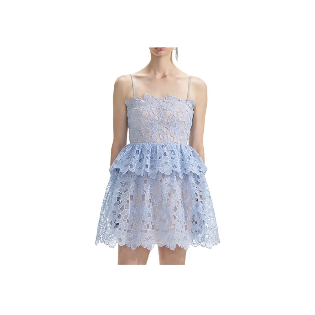 Self portrait Organza Lace Mini Dress