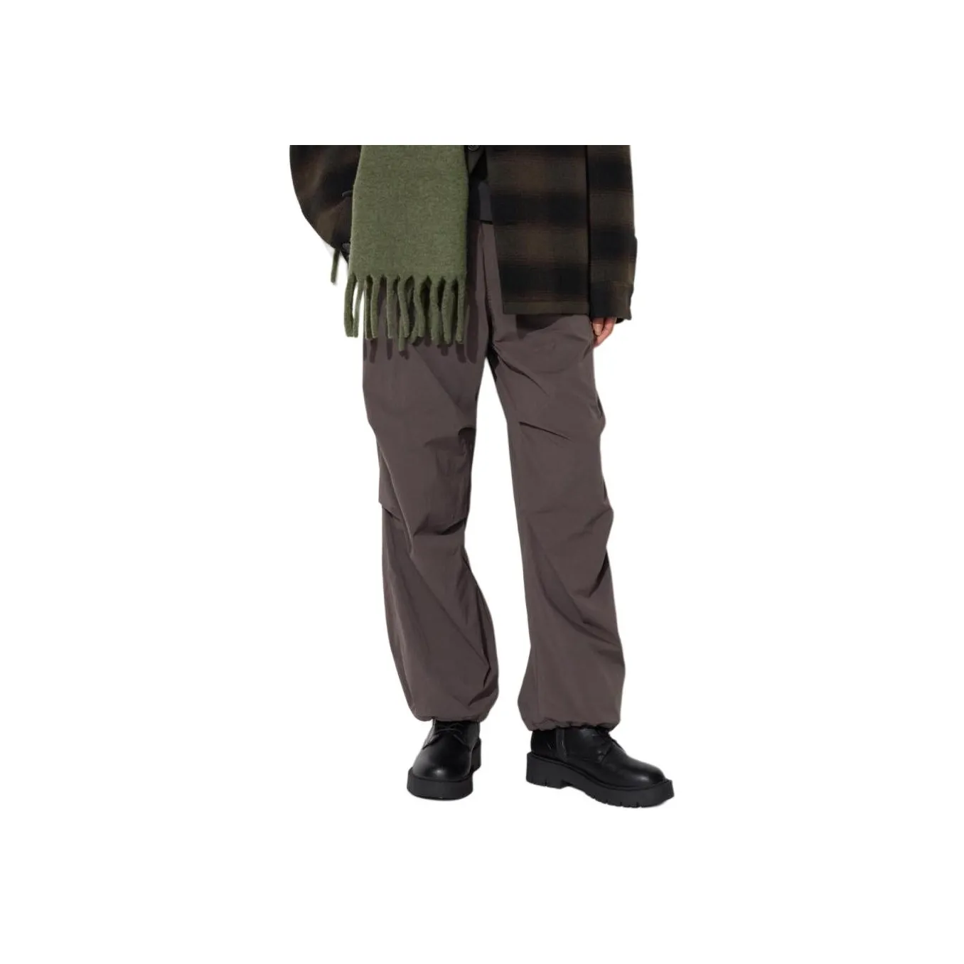 UNIQLO Повседневные брюки Женские Коричневый Черный