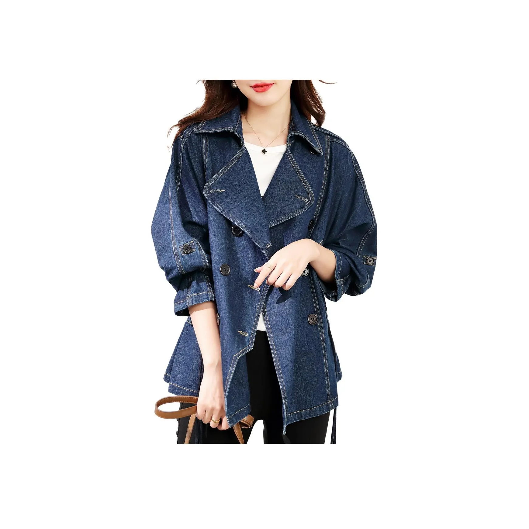 【dme】 Denim Jacket Women's Dark Denim Blue