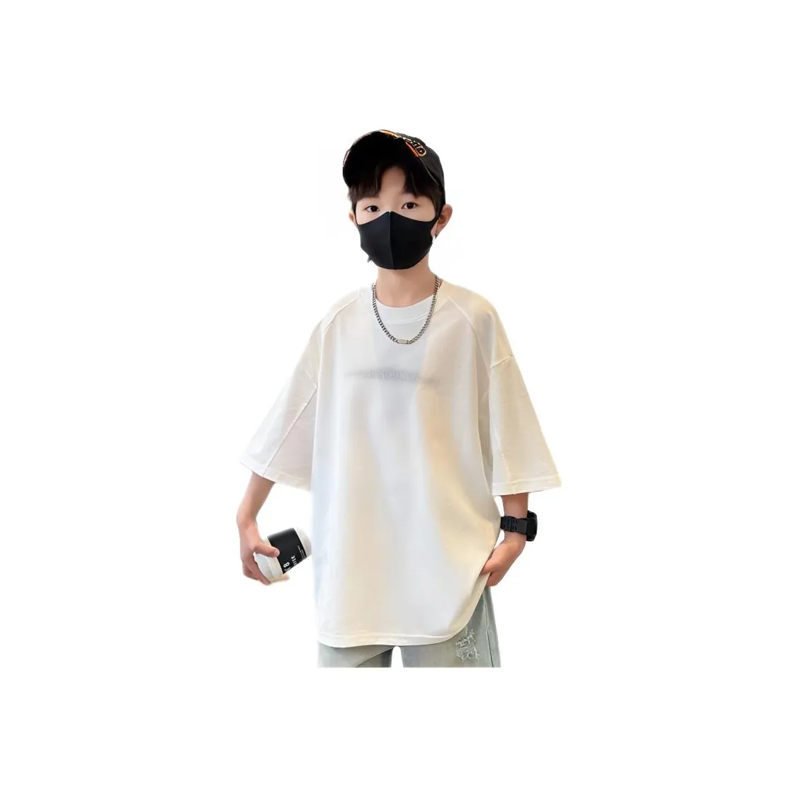 Than Than Me Лето Юность Круглый вырез Модная T-рубашка