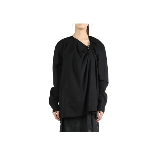 DRIES VAN NOTEN Черные Женские Рубашки