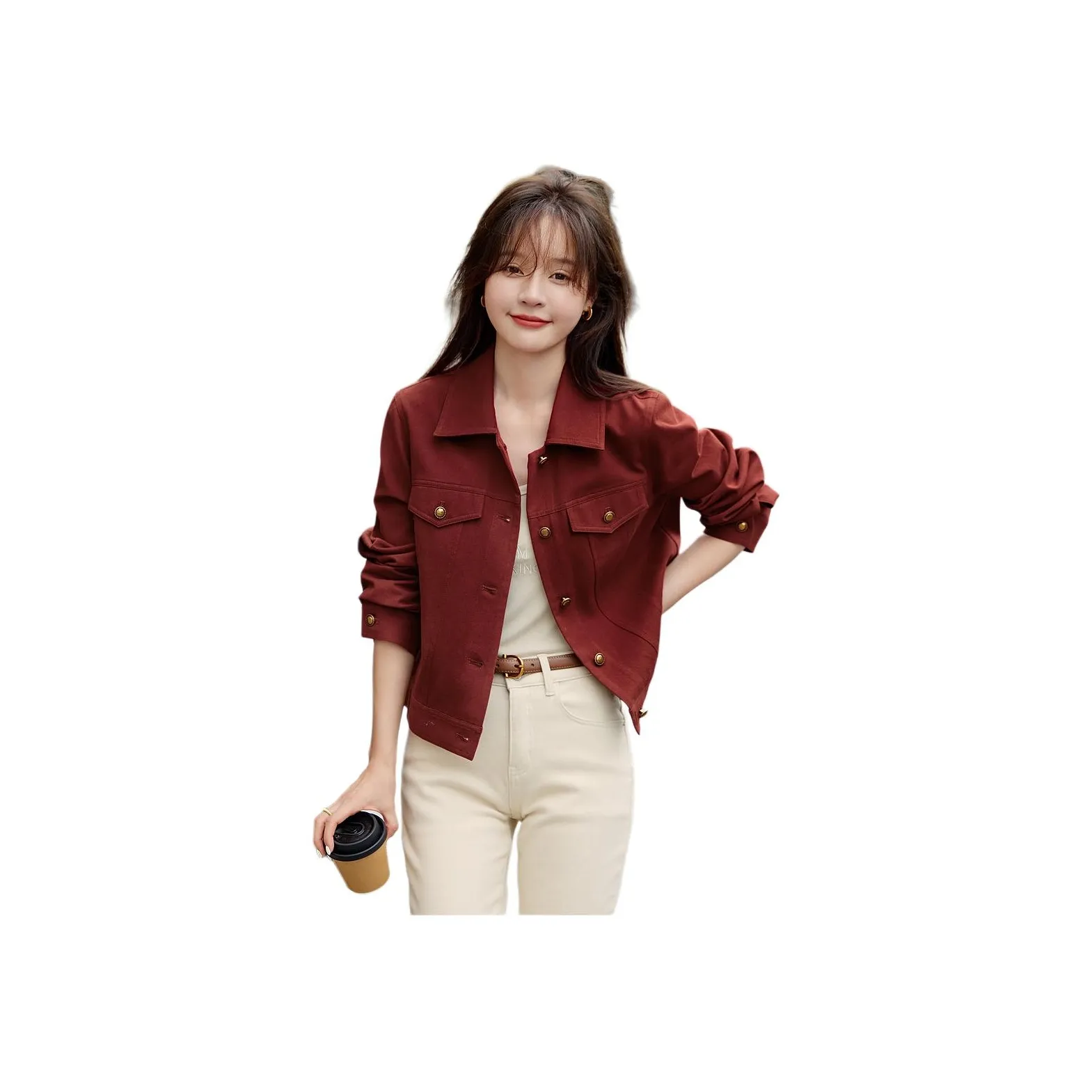 Mo Han Yi Mei Jackets Coats Women's Red
