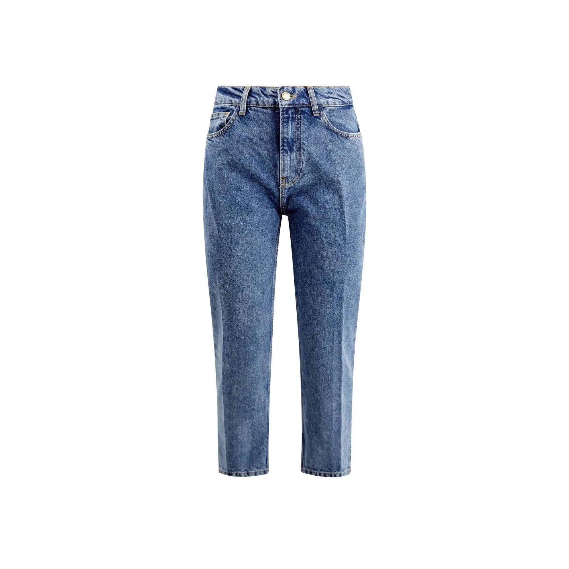 PHILOSOPHY DI LORENZO SERAFINI High Waist Cropped Slim Cut Jeans