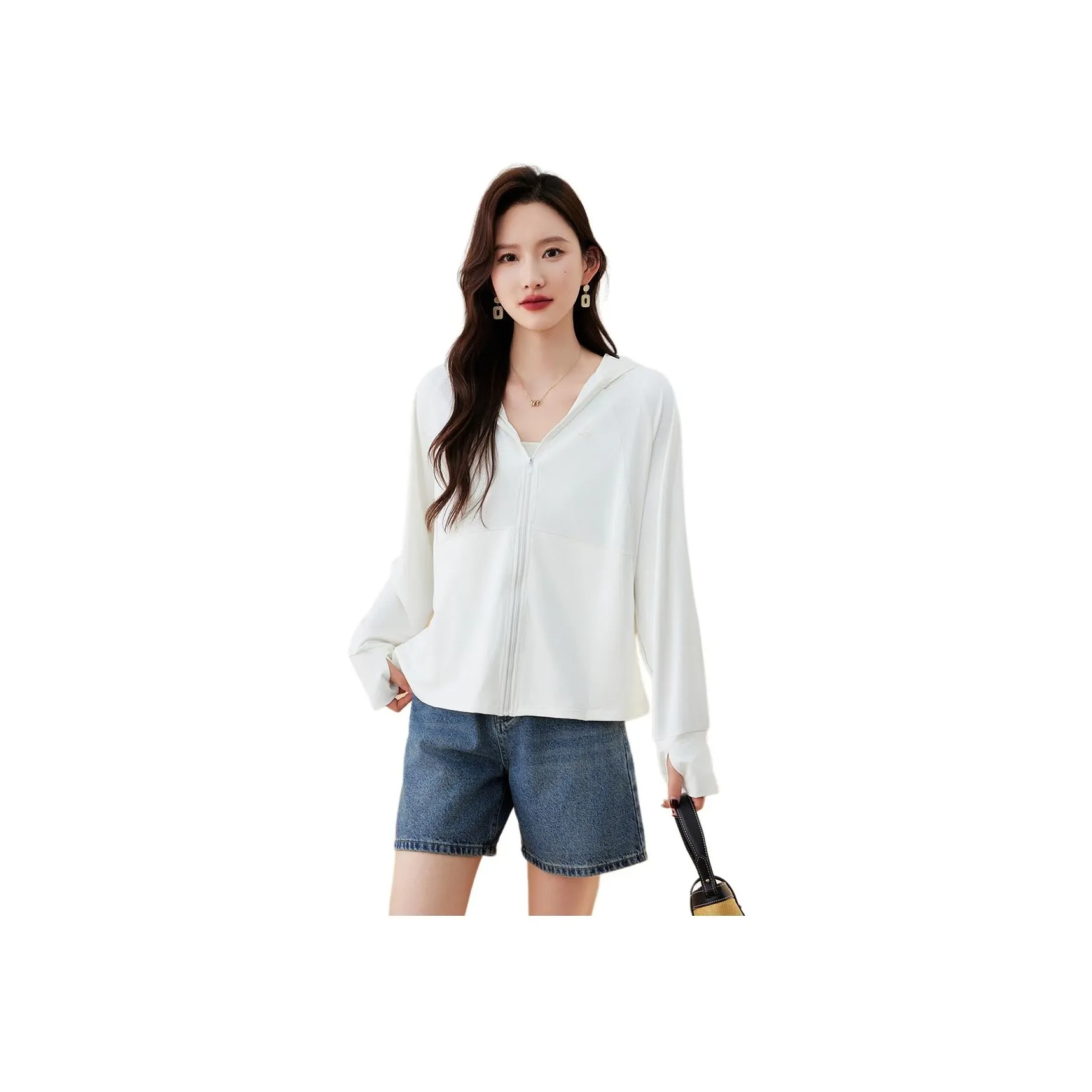X MOOM Sun Protection Sun Protection Clothing Women's Cream White