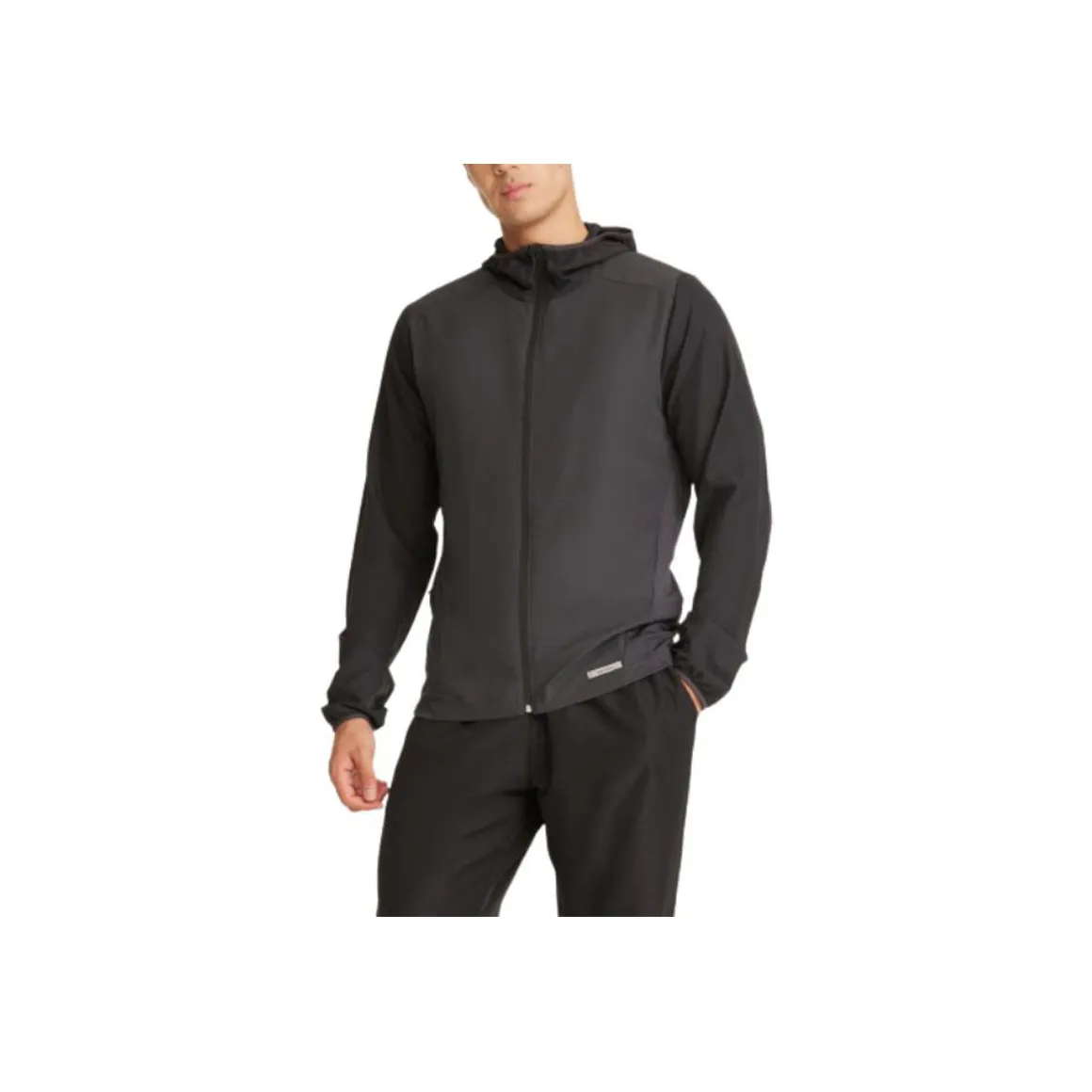 DECATHLON Дышащая одежда с защитой от ультрафиолета для мужчин черного цвета