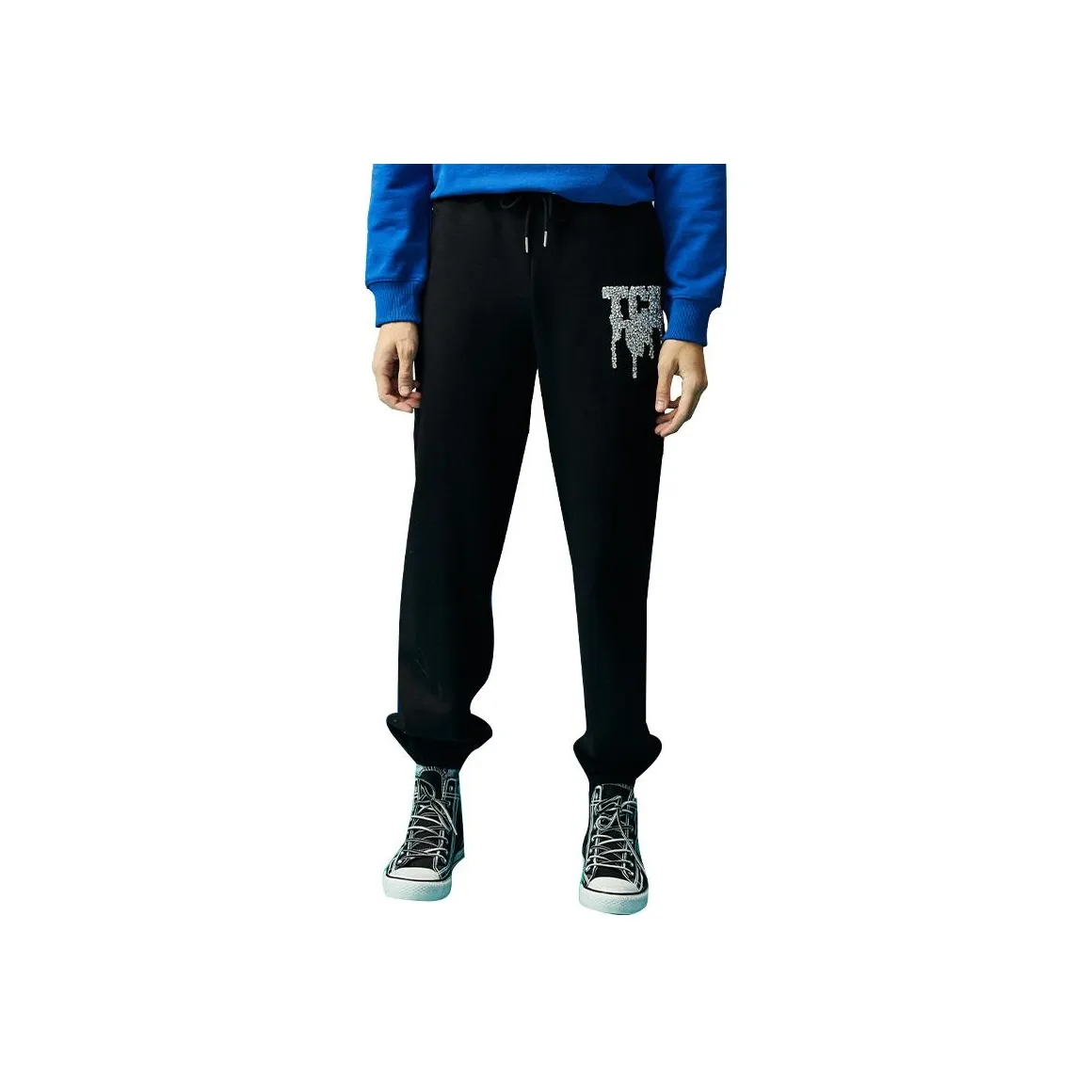 TCH Черные Женские Повседневные Брюки