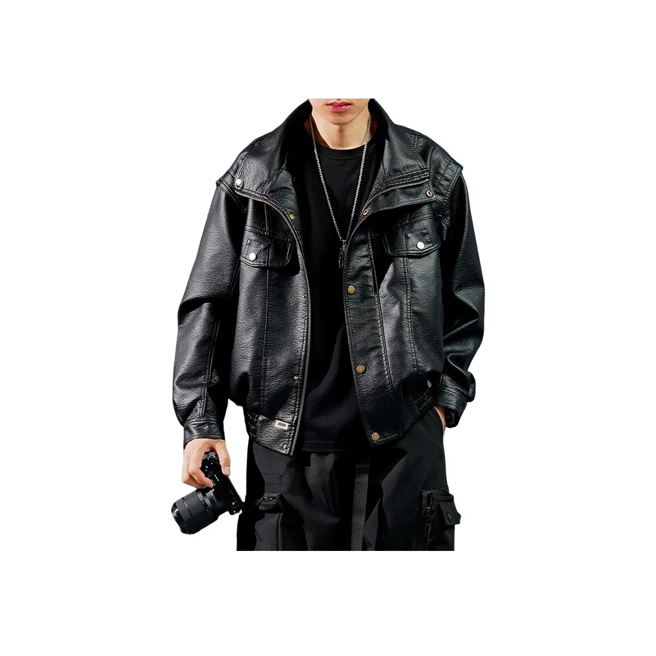 URBAN AUTHENTIC Кожа Куртка Унисекс