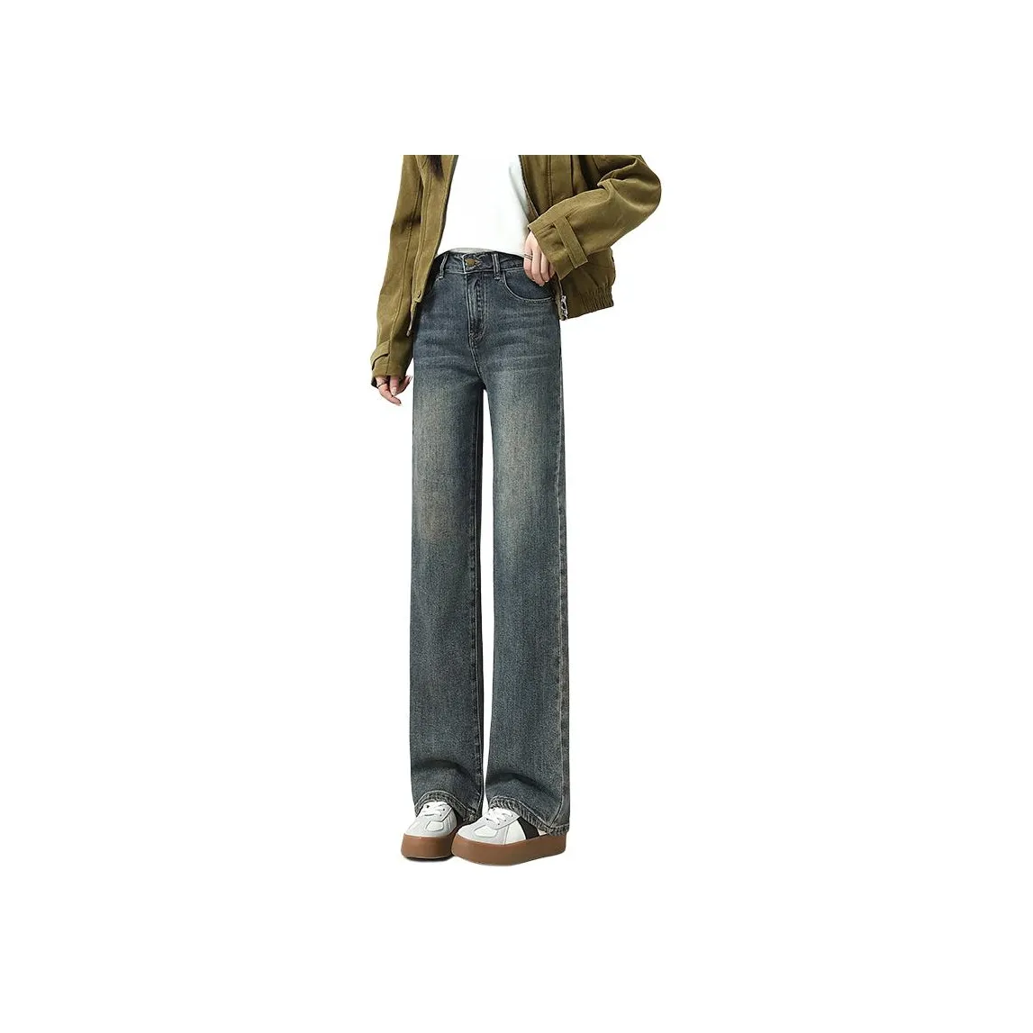 MIIOW Винтаж Весенний Осенний Утягивающий Женские