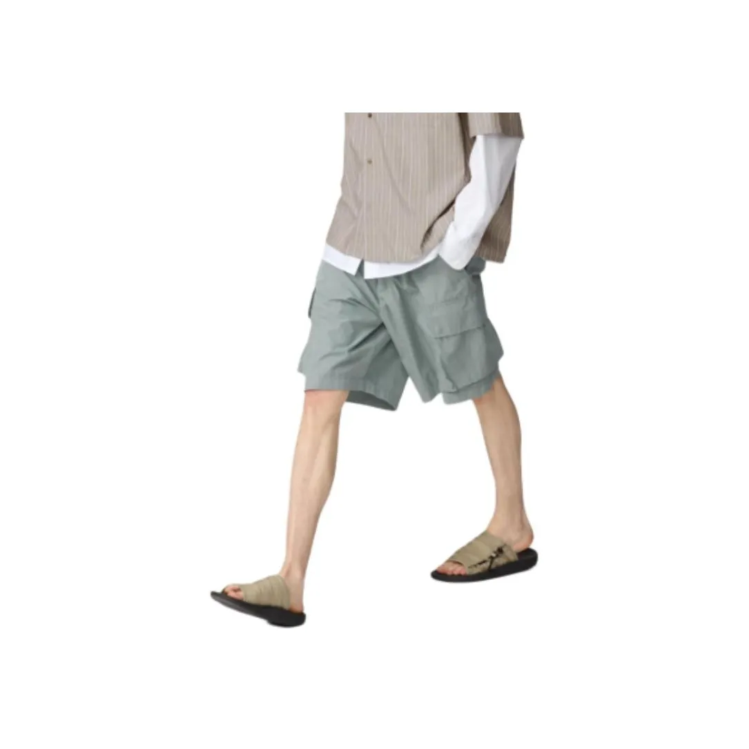 UNIQLO x Clare Waight Keller C Collection SS25 Карго Шорты Мужские Зеленые