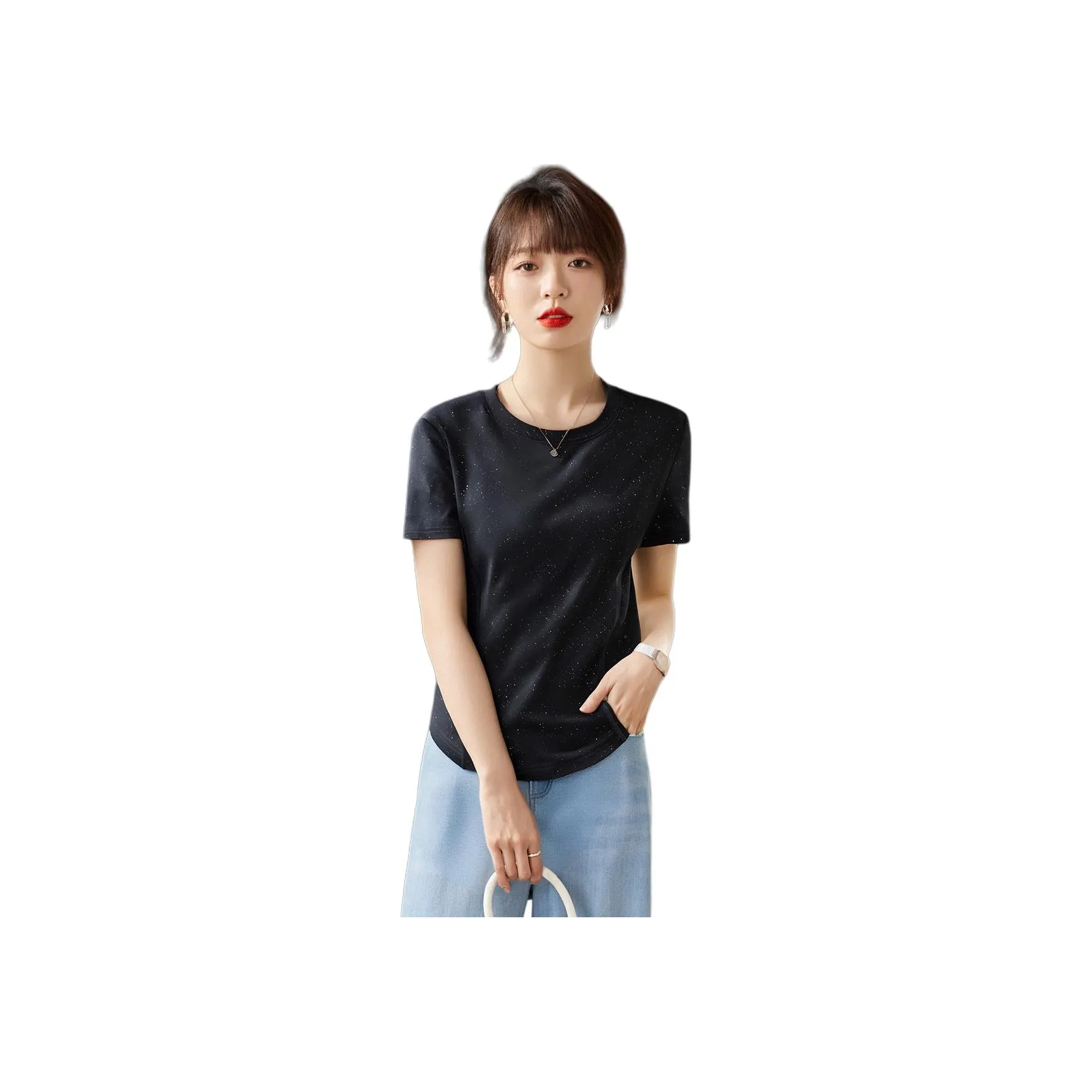 Love Elaine T-Shirt Женская Черная