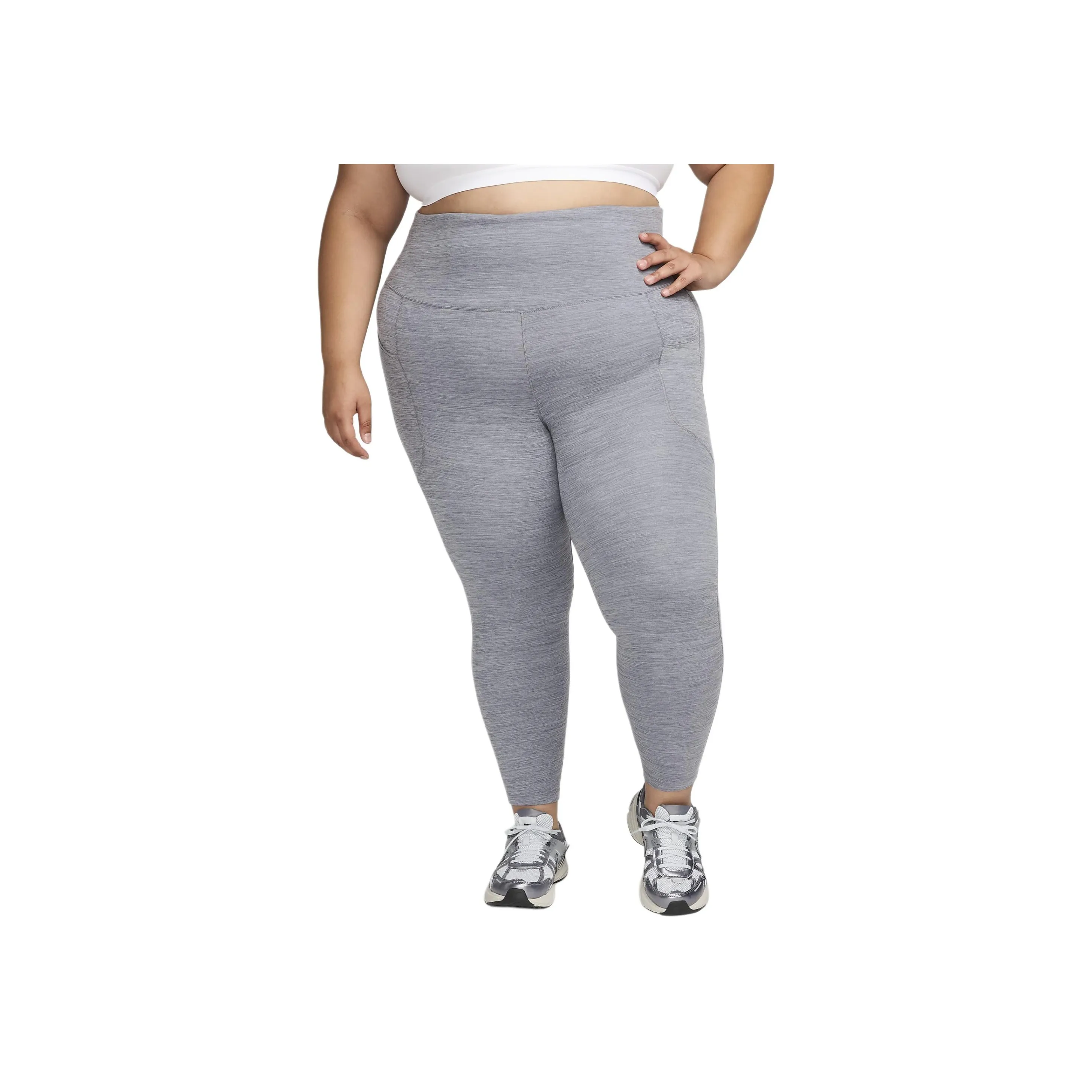 Nike One Women's High Waisted 7/8 Leggings With Pockets Plus Size