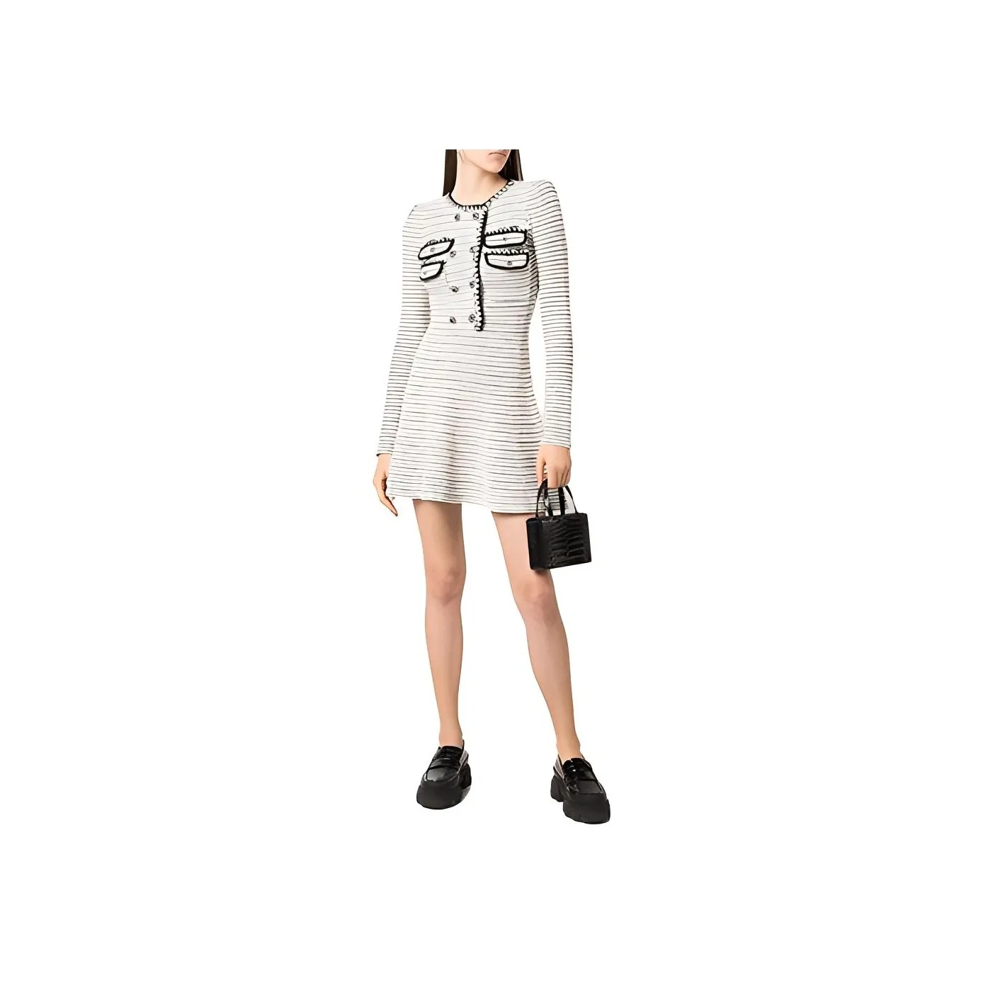 Self portrait Long Sleeved Dresses Women's White