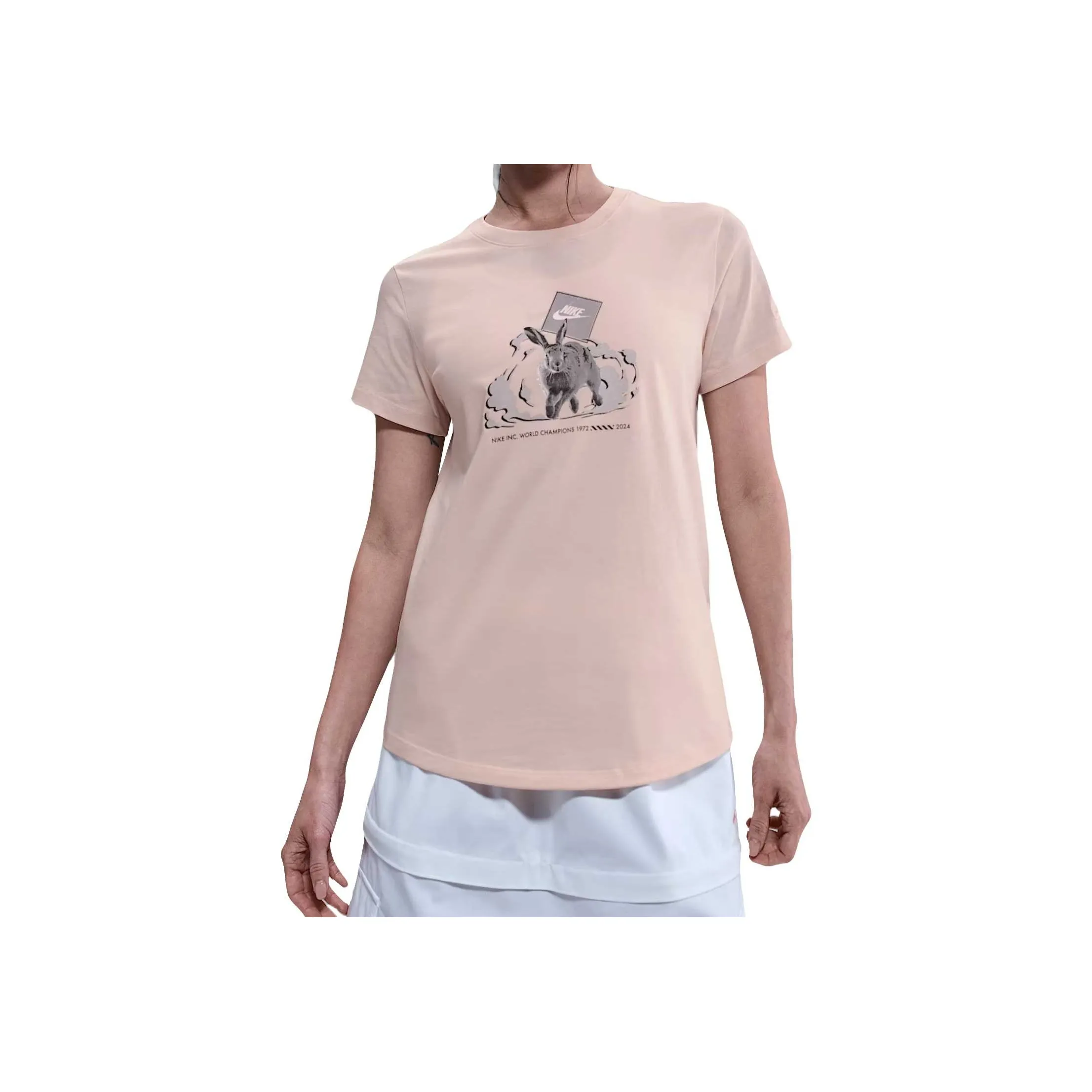 nike Sportswear Стандартная футболка женская розовая