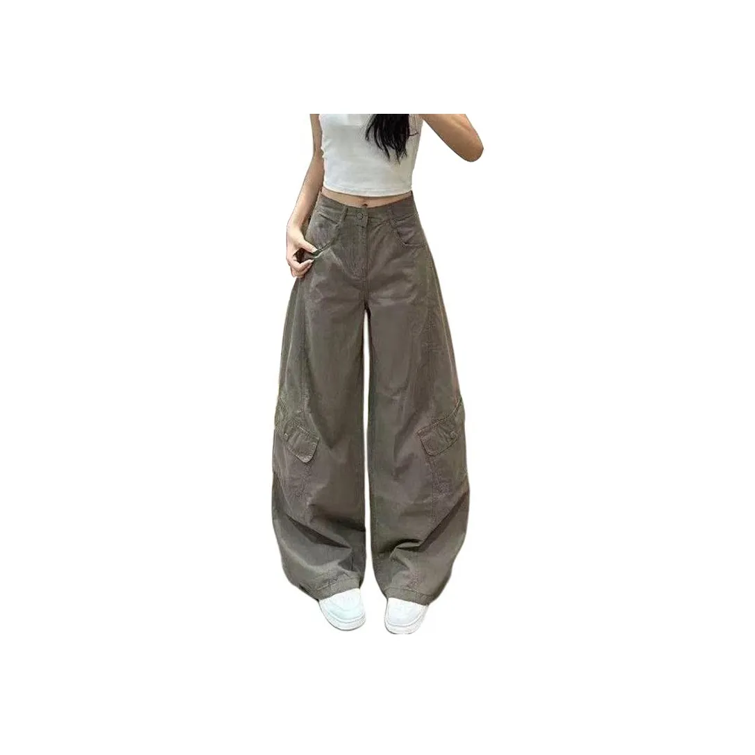 KULAIYA Армия Зеленый Женские Джинсы