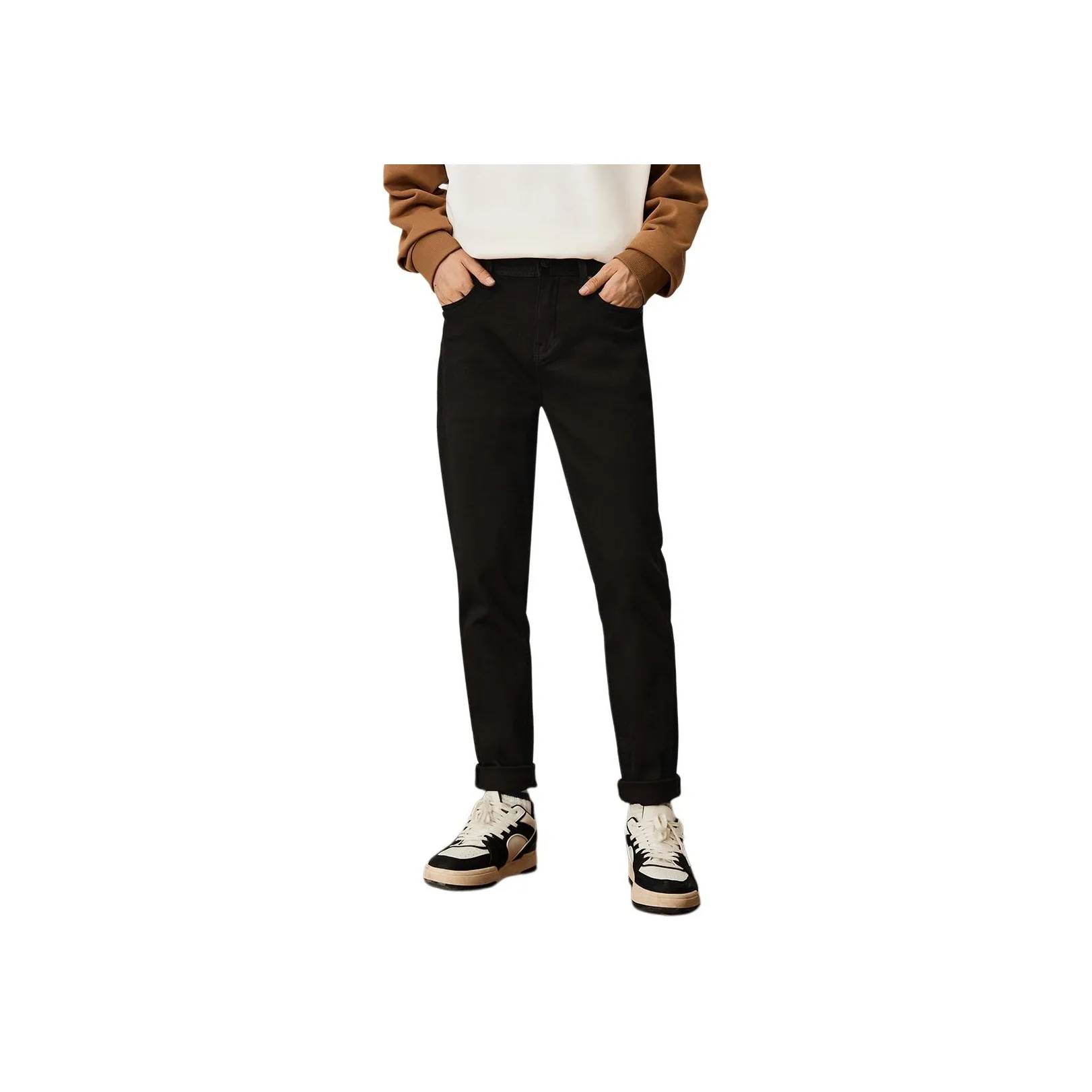 JACK&JONES Черные джинсы для мужчин