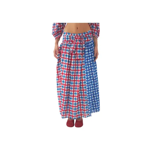 ANTIK BATIK Multiple Женские Повседневные Длинные Юбки