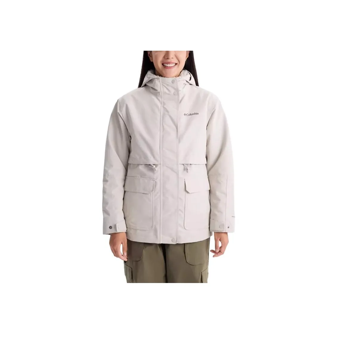 Columbia совместный бренд Casual Outdoor Поход Водонепроницаемый Ветрозащитный Легкий Ветровка Женская Белая