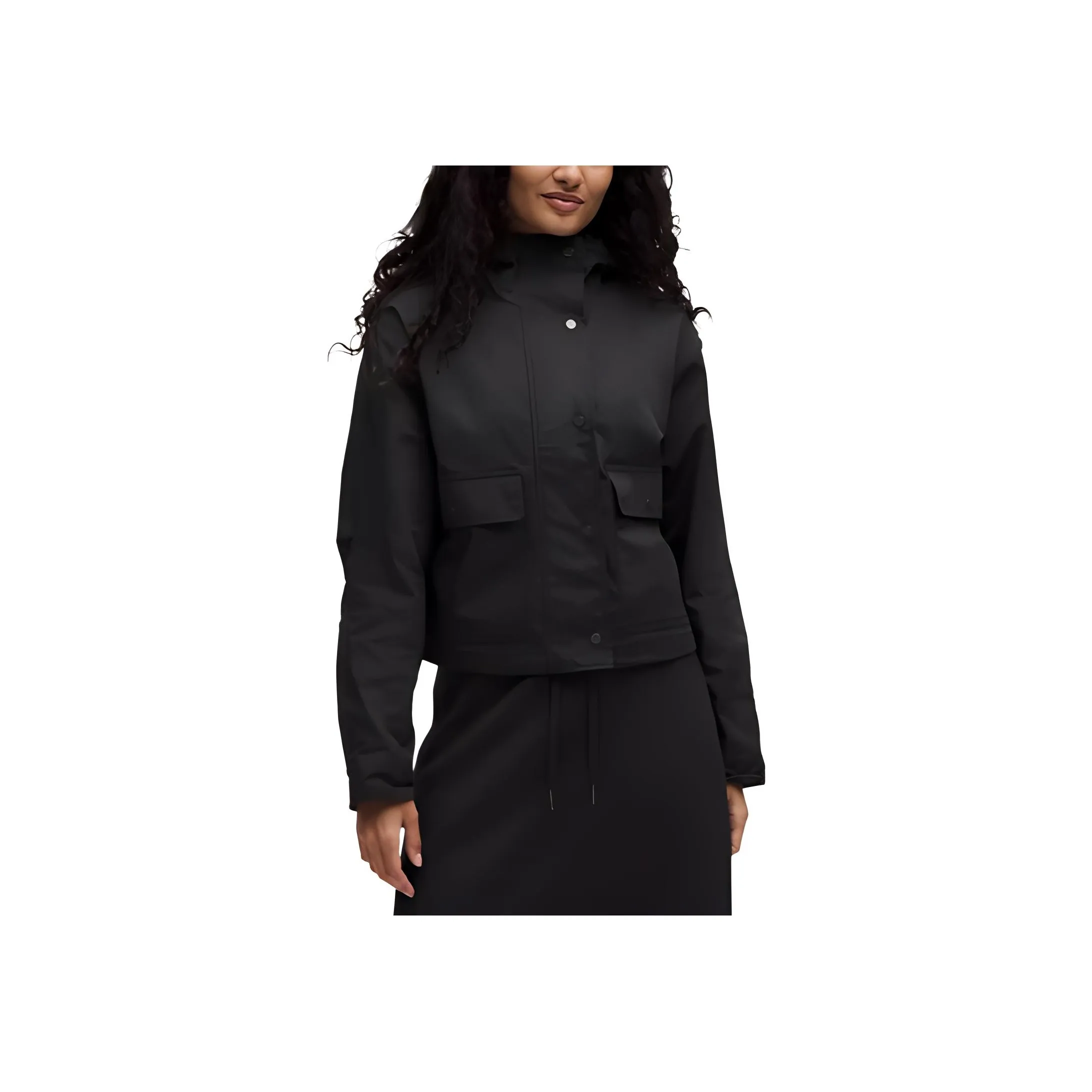 Lululemon Cropped Utility Windbreaker Trench Coat Women's