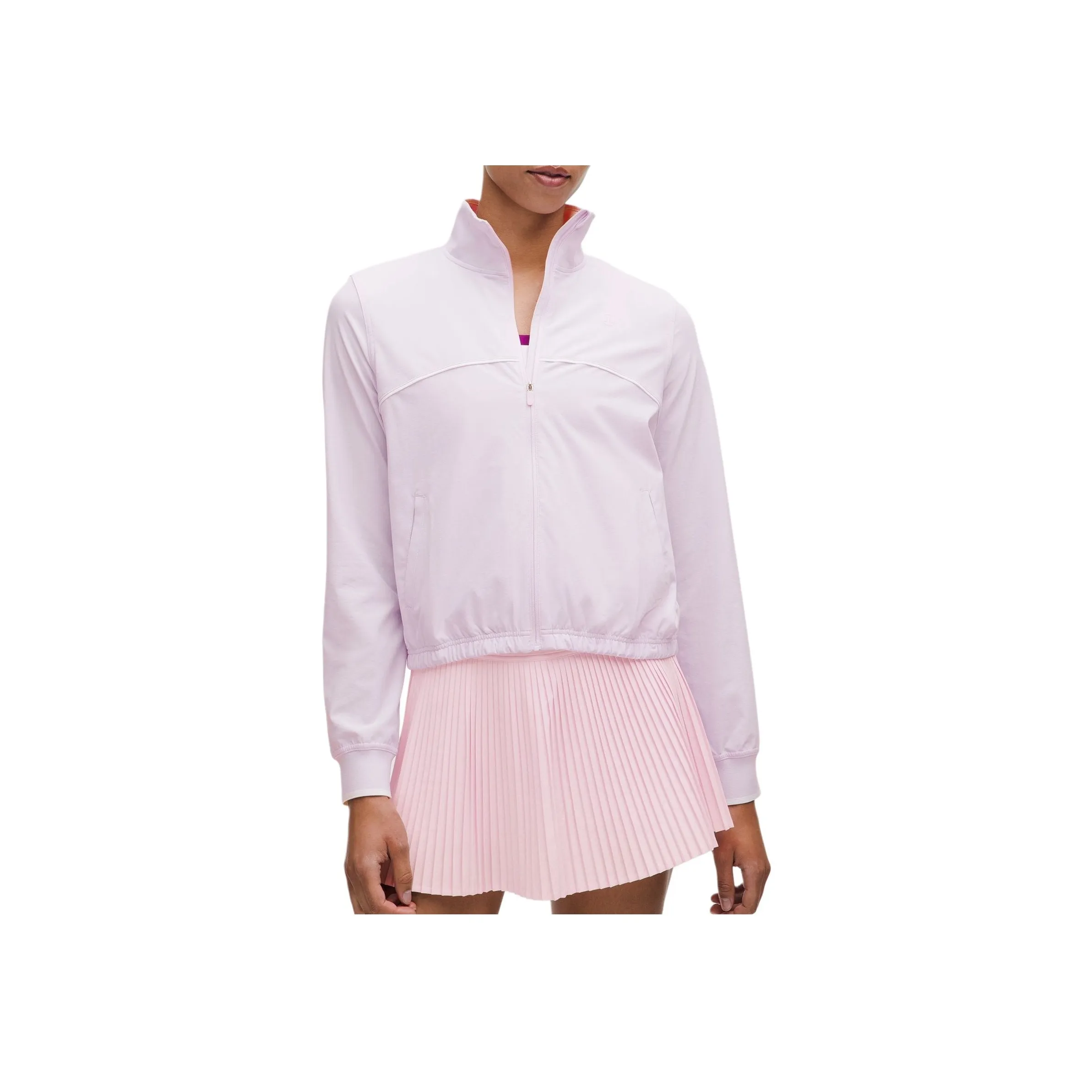lululemon Мягкий Прозрачный Розовый Белый PNKO WHT Женские Куртки