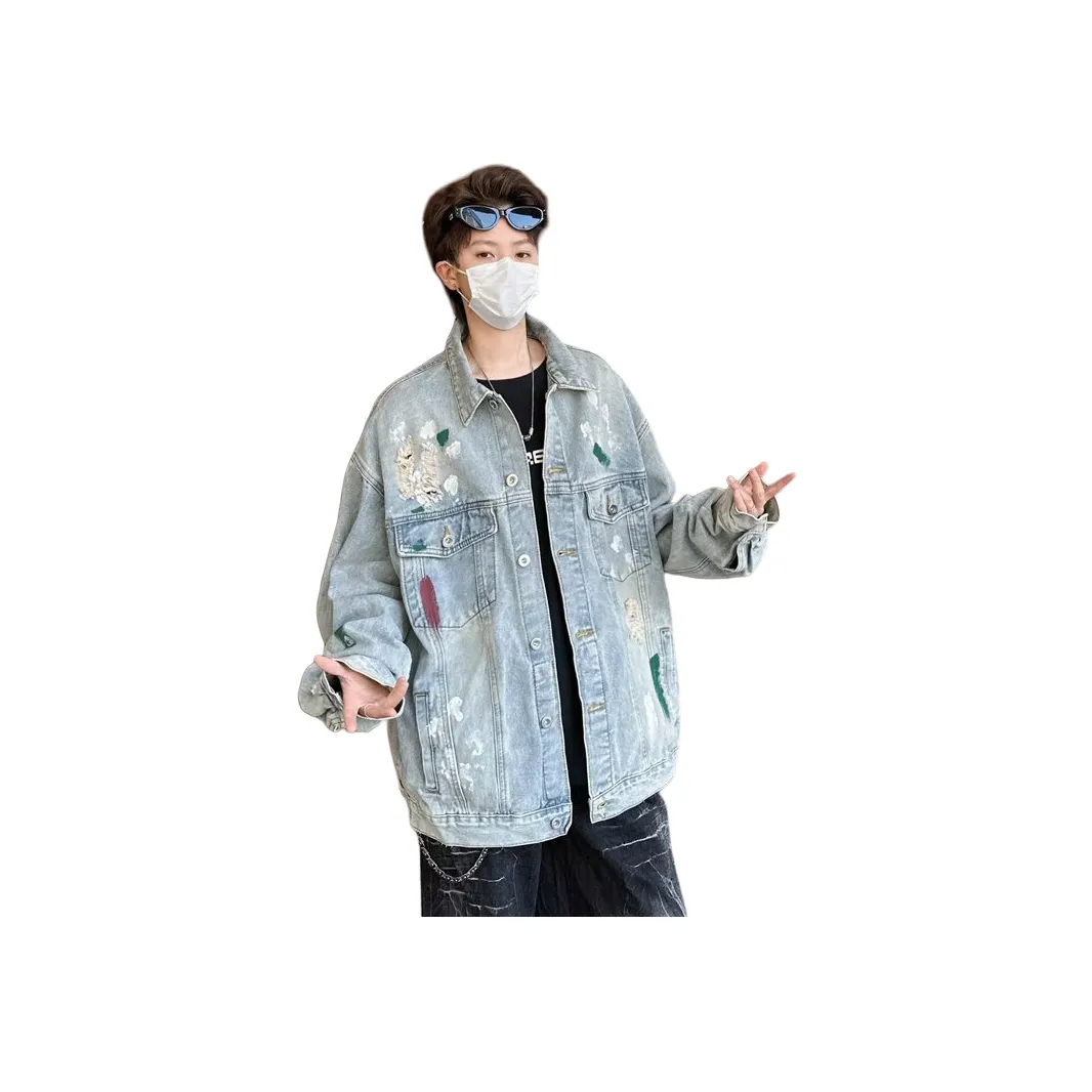 MARTHENAUT Синий Краска Аэрозольная Покраска Унисекс Джинсовые Куртки