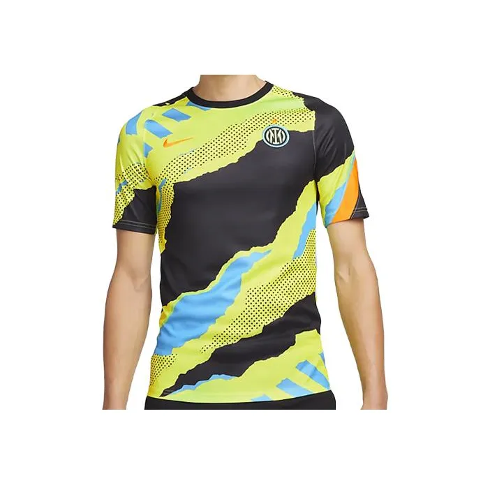 Nike T Shirts Men's Yellow Black