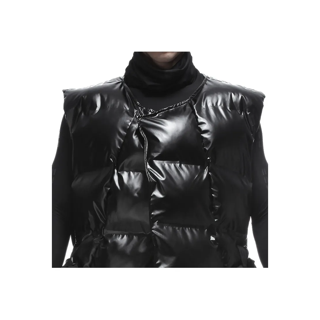 NORVINCY Mid Length Cycling Loose Fit Without Hood Puffer Jacket Winter Unisex