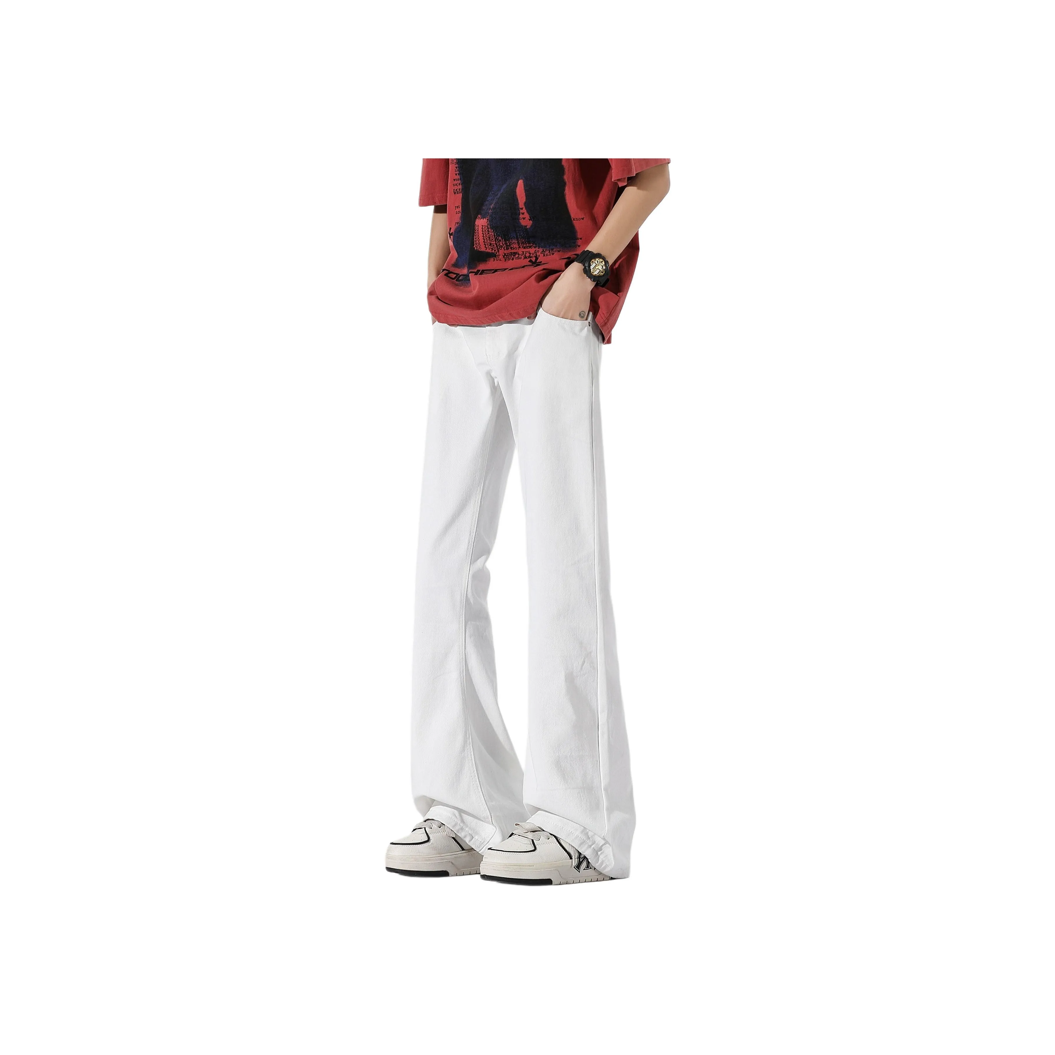 HAPPY PARTY Jeans Unisex White