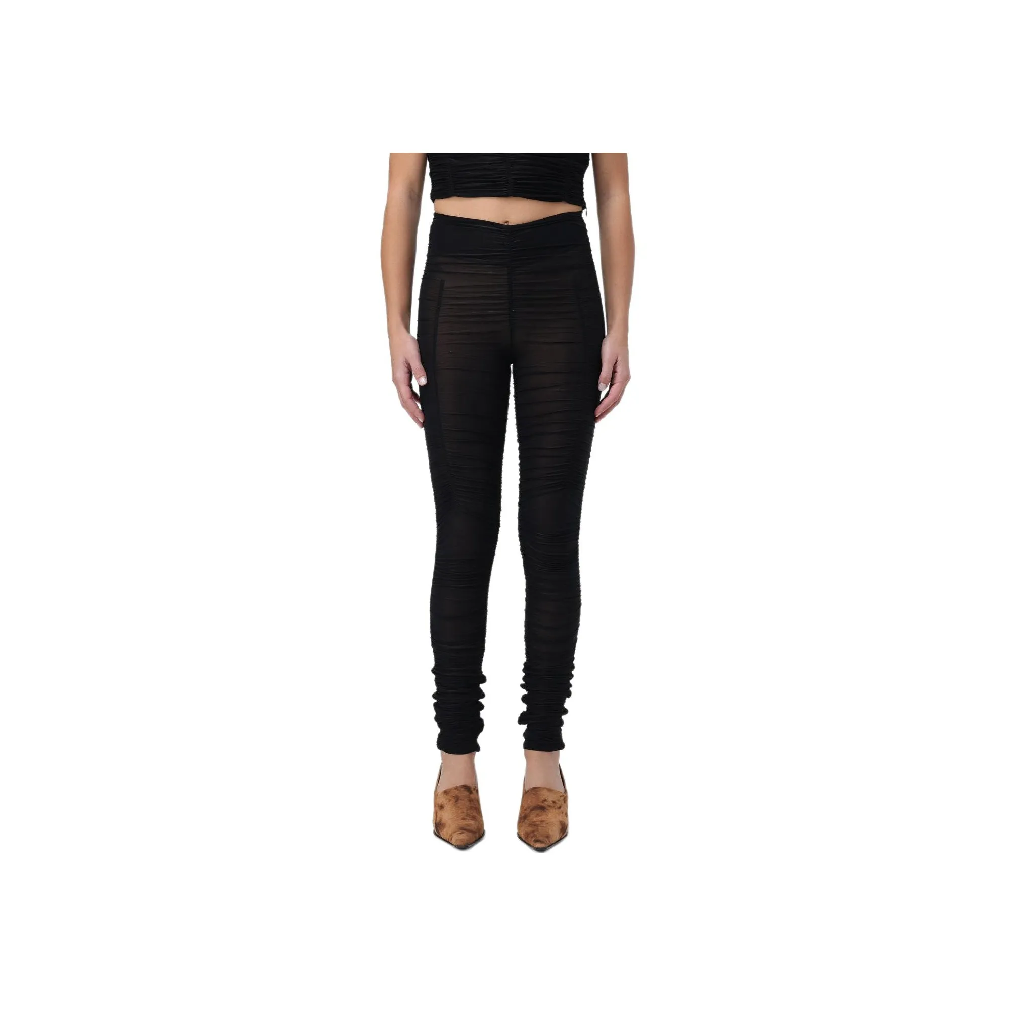 KNWLS Ocilia Ruched Mesh Trousers