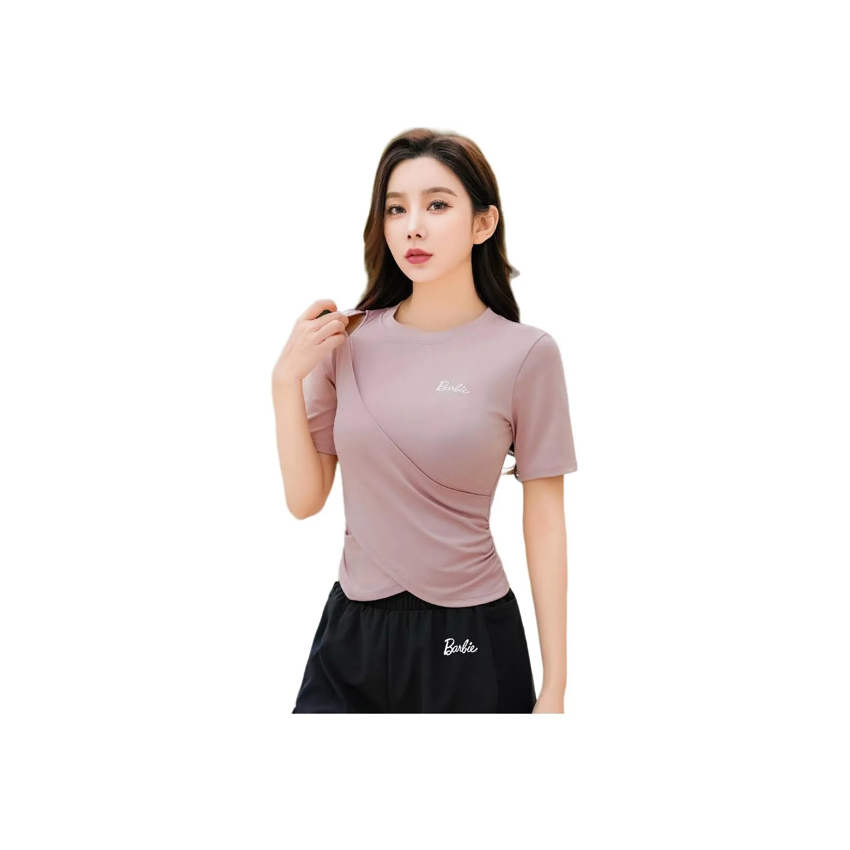 Барби Розовый REFRESH Женская Йога T-рубашка