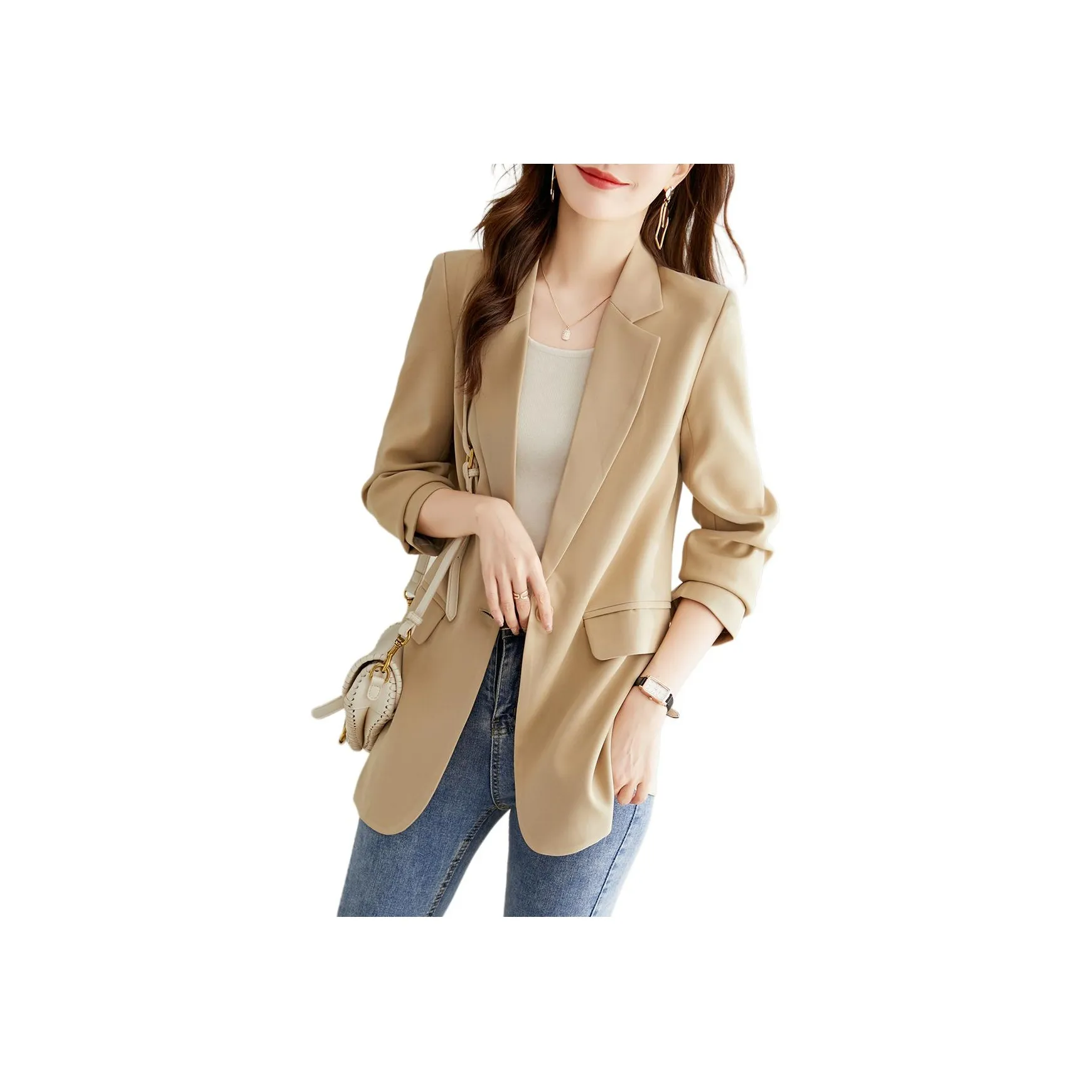 TERRE BLEUE Business Suit Women's Beige