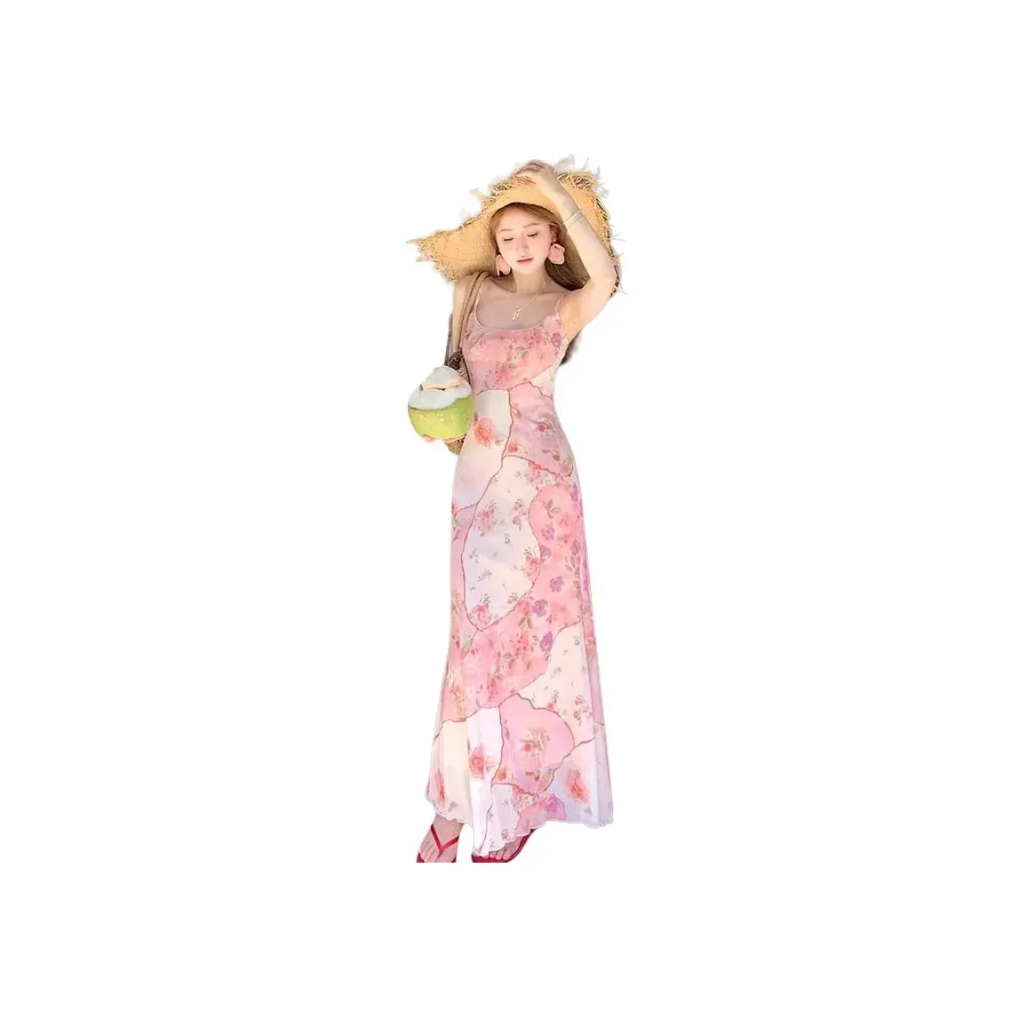 AURORA MUSE Slip Dresses Women's Pink