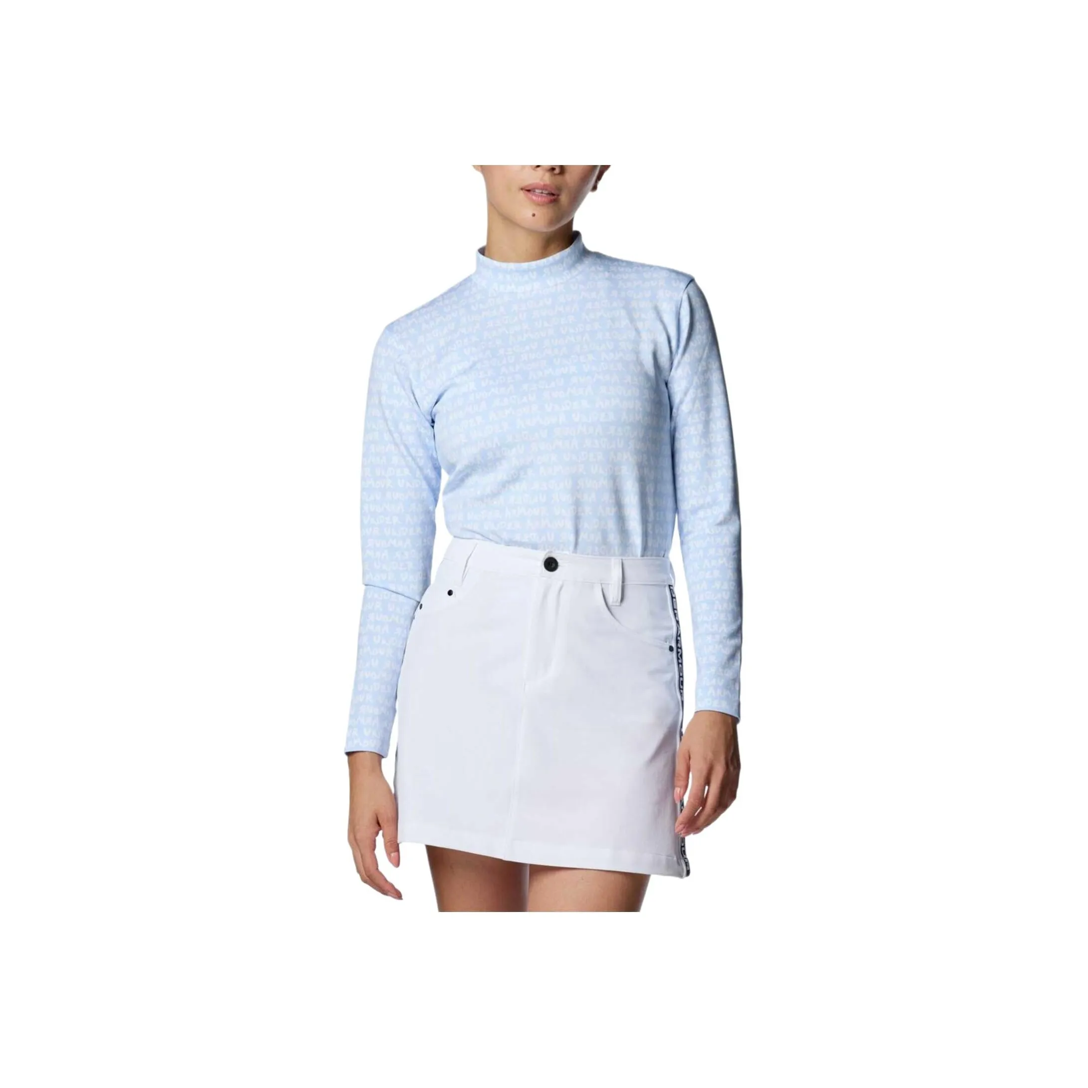 Under Armour UA Armor Golf Clothing Women's Rain Cloud Blue White
