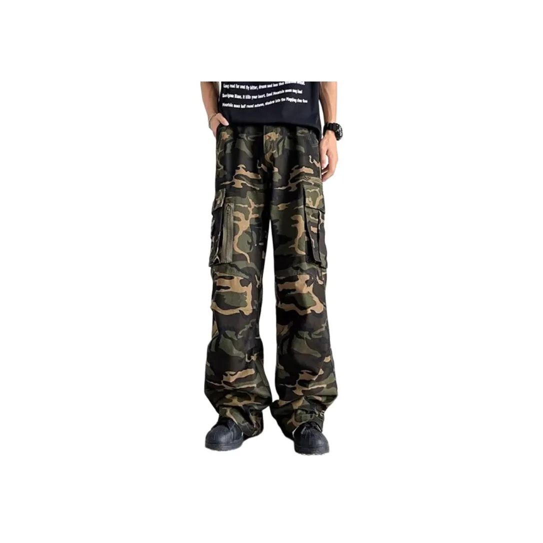 AMANDA BY Casual Pants Unisex Camouflage