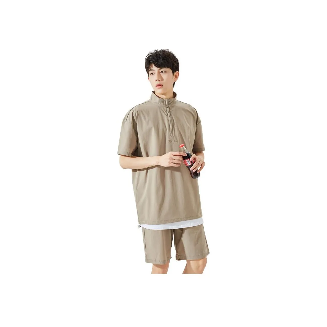 Tonlion Polo Shirt Men's Brown Copper