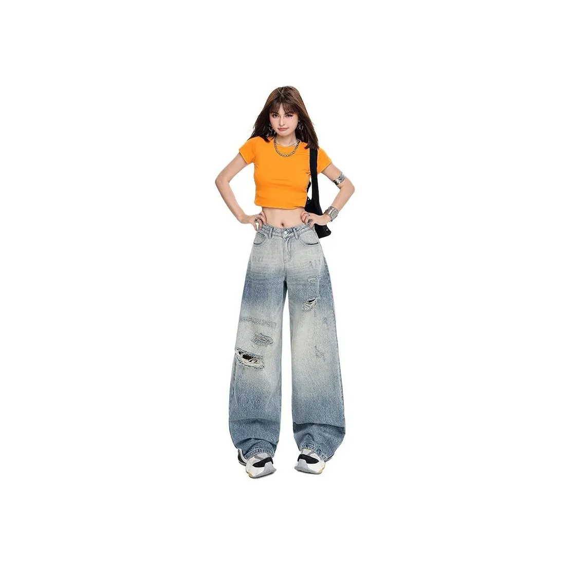 Розовые женские джинсы